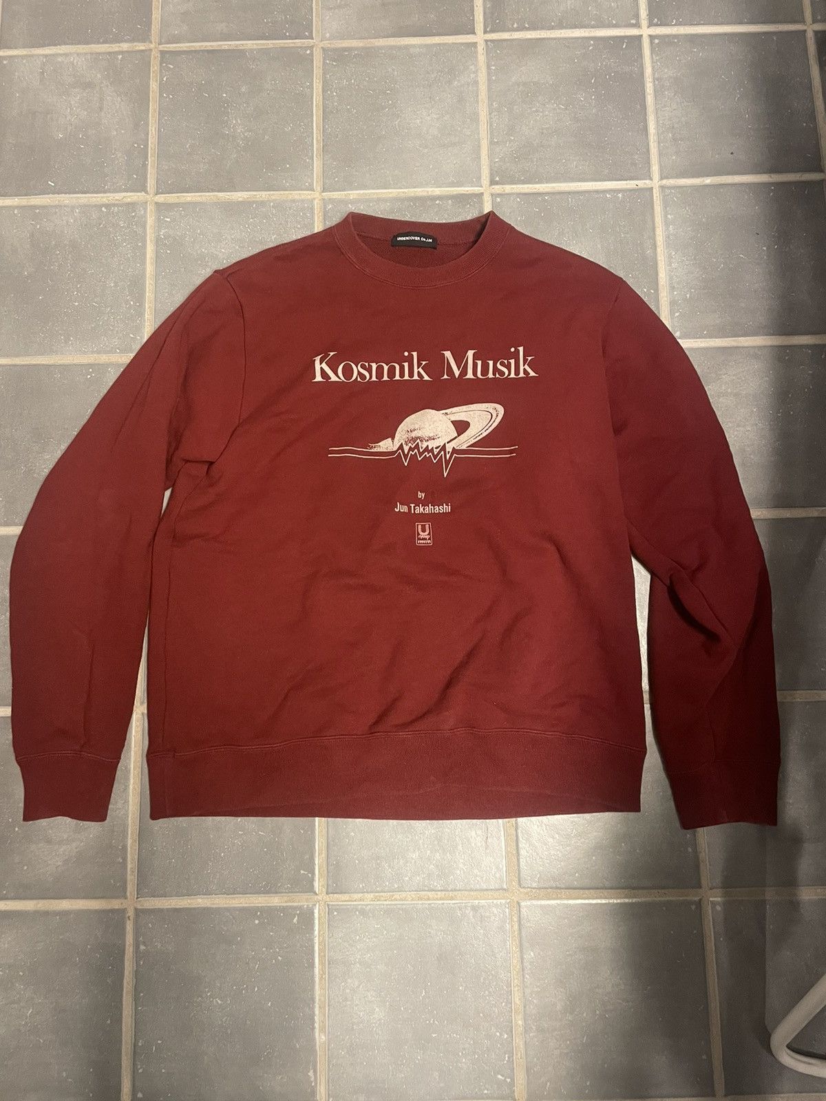 image of Jun Takahashi x Undercover Kosmik Musik Sweatshirt in Red, Men's (Size Medium)