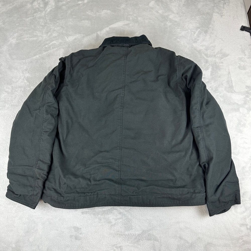 Carhartt Carhartt Re-work Blue Fleece Lined Detroit Black Jacket Siz Size US XL / EU 56 / 4 - 3 Thumbnail