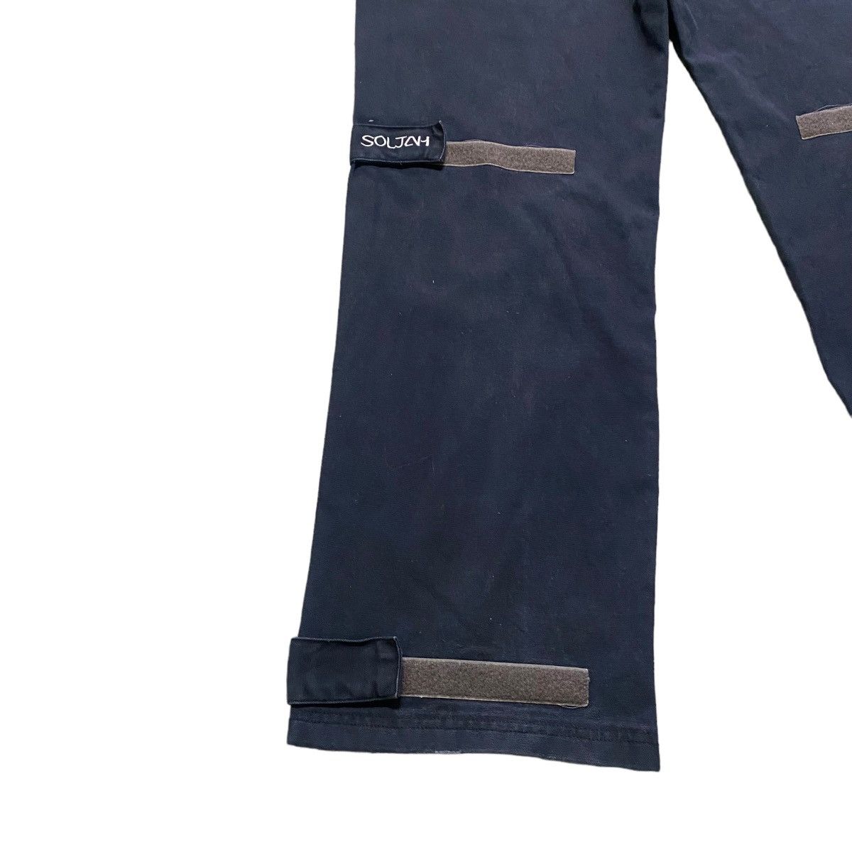 Japanese Brand SOLJAH Velcro Strap Baggy Pants Similar Girbaud Size US 32 / EU 48 - 14 Thumbnail
