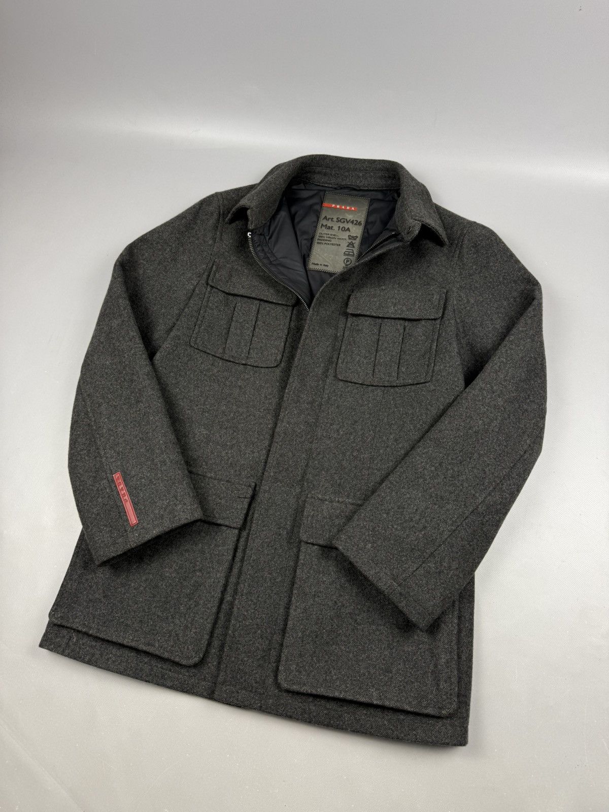 Prada Prada trench coat grey iconic model size S men Size US S / EU 44-46 / 1 - 2 Thumbnail