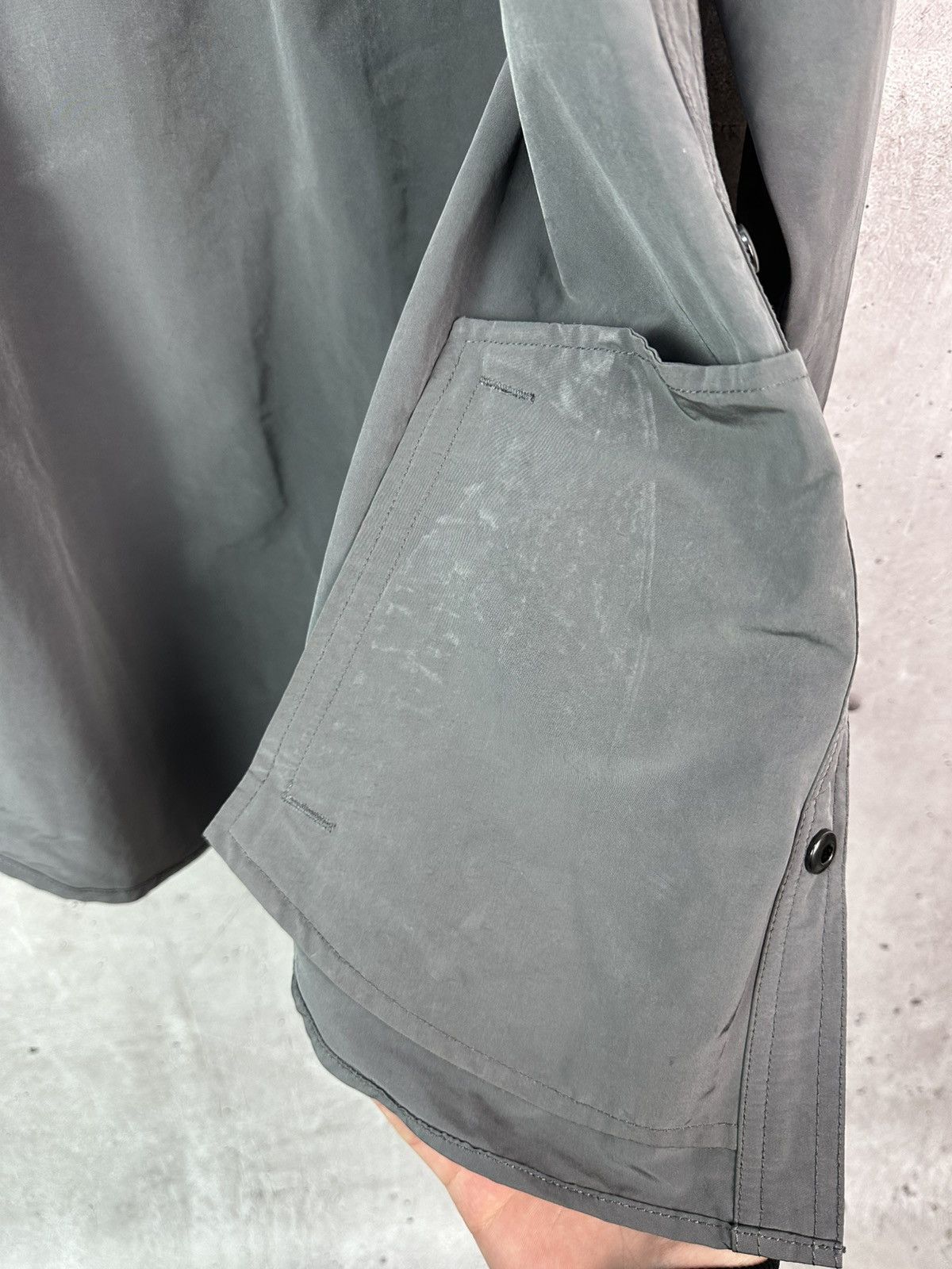 Barbour Barbour International Nylon Shimmer Overshirt Grey Jacket Size US S / EU 44-46 / 1 - 15 Thumbnail