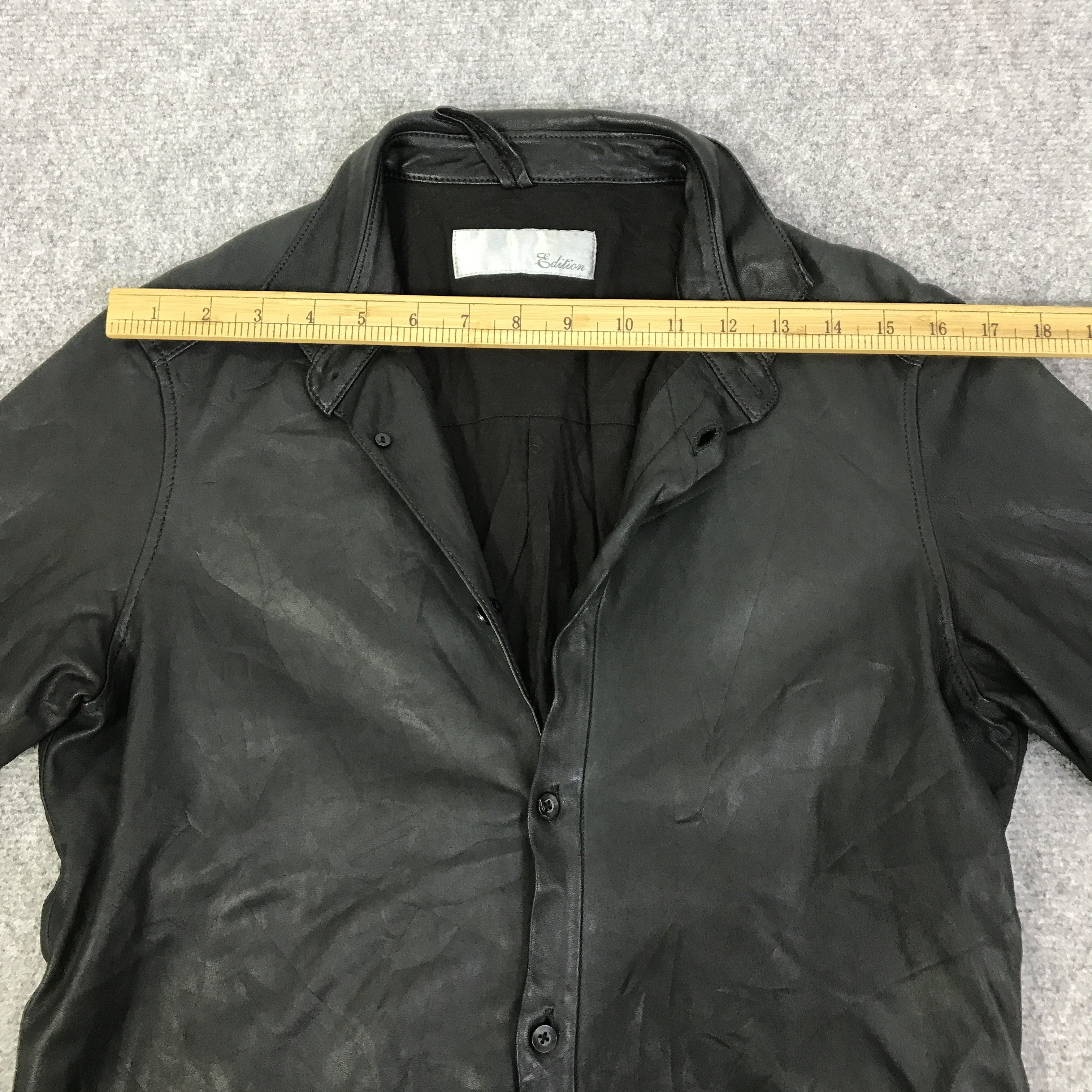 Edition Japan EDITION JAPAN LEATHER BUTTON UP SHIRT K90B13 Size US M / EU 48-50 / 2 - 5 Thumbnail