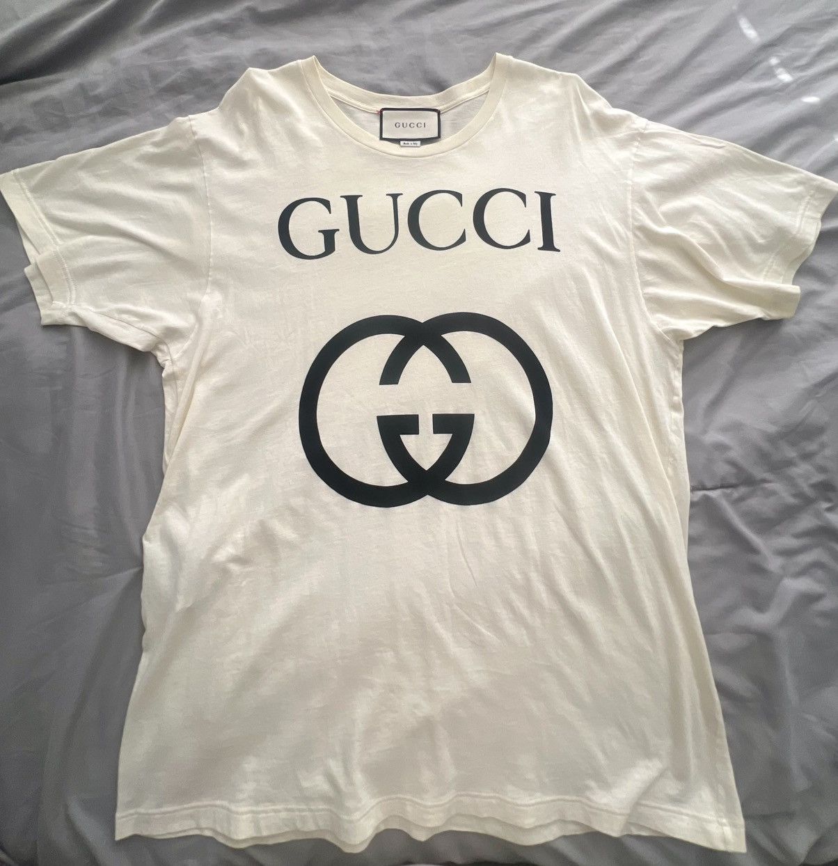 Gucci Authentic Gucci Oversized Cotton T- Shirt Pre-owned Small Size S / US 4 / IT 40 - 1 Thumbnail