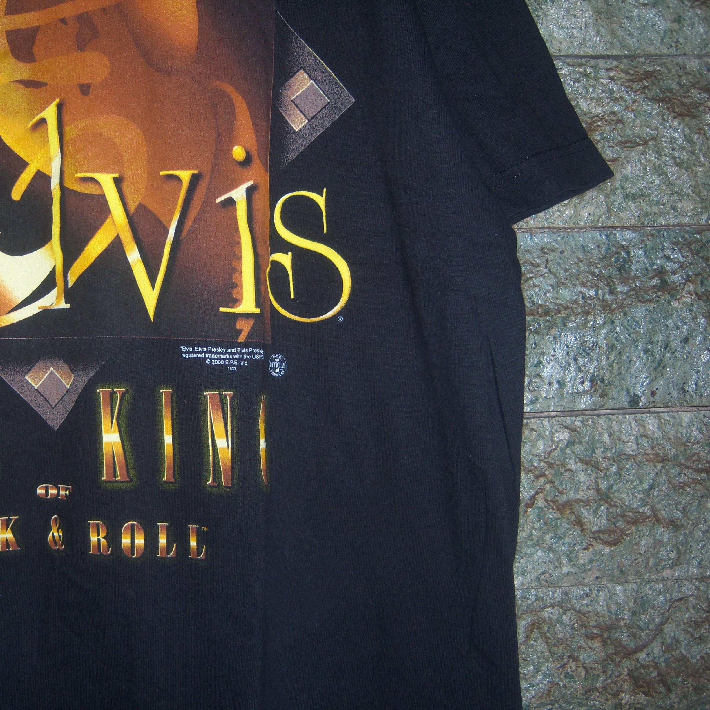 AAA × Band Tees × Vintage 2000s Elvis The Of King Rock and Roll Size US XL / EU 56 / 4 - 7 Thumbnail