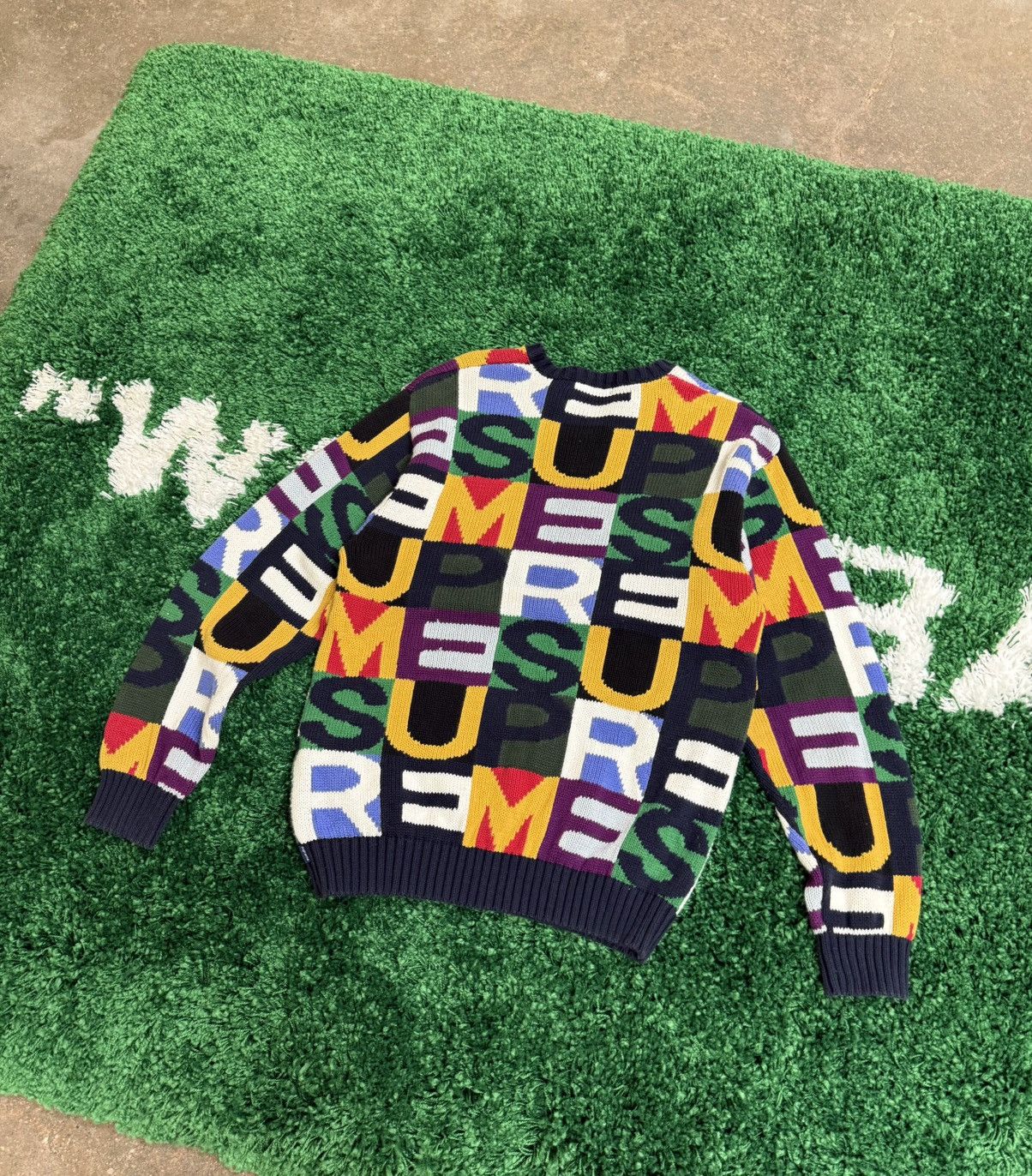 Supreme Supreme Big Letters Knit Sweater FW18 Alphabet Size US M / EU 48-50 / 2 - 3 Thumbnail
