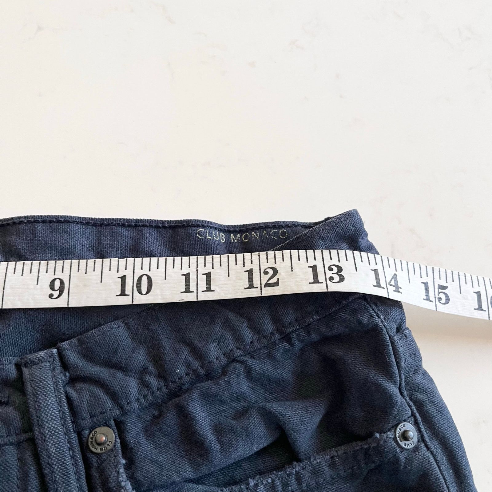 Club Monaco Club Monaco Mens Dark Blue Wash Slim Fit Denim Pants 28x30 Size US 28 / EU 44 - 5 Thumbnail