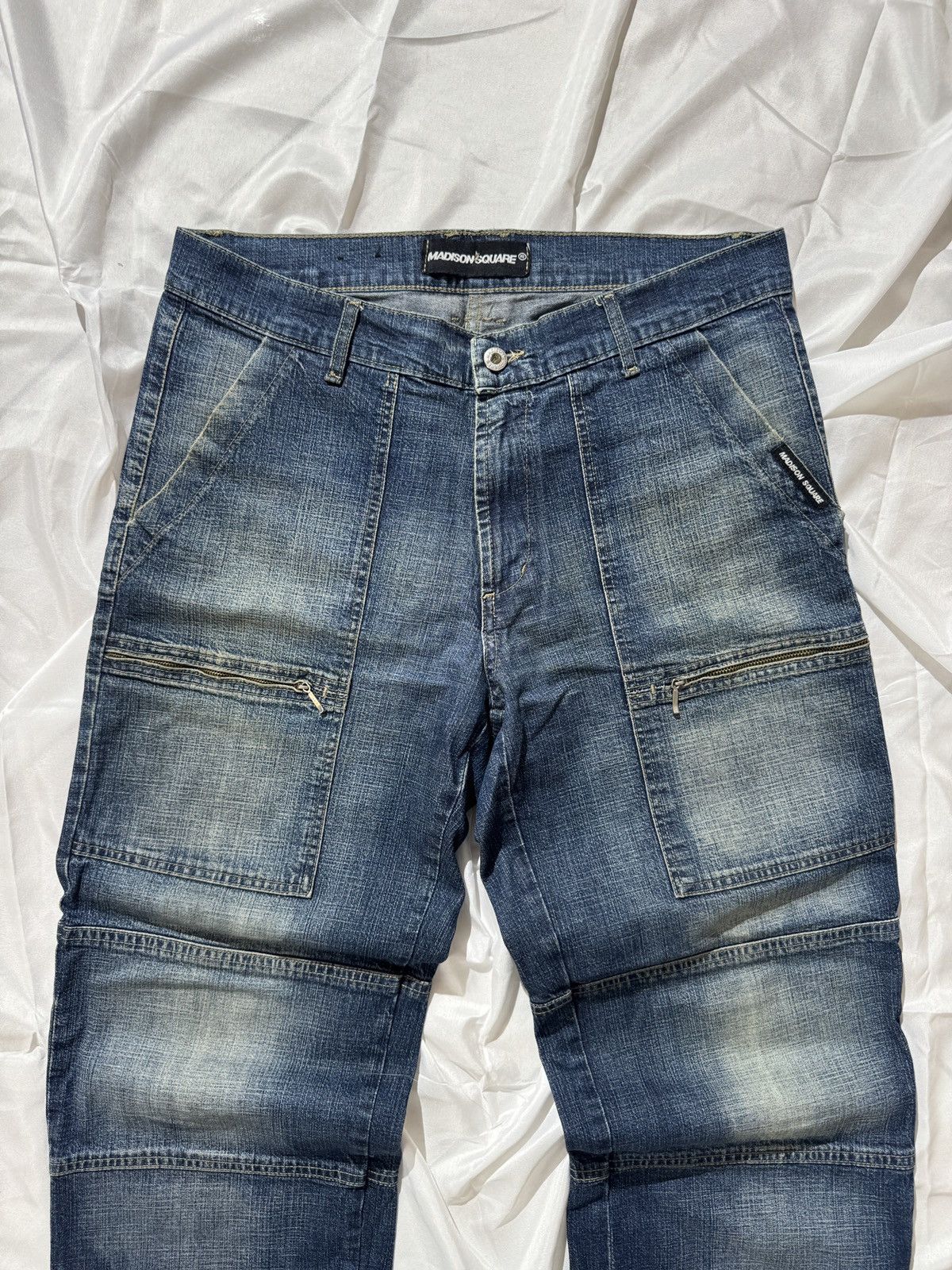 If Six Was Nine Japan Style Vintage Washed Baggy Wide Jeans Size US 33 - 4 Thumbnail