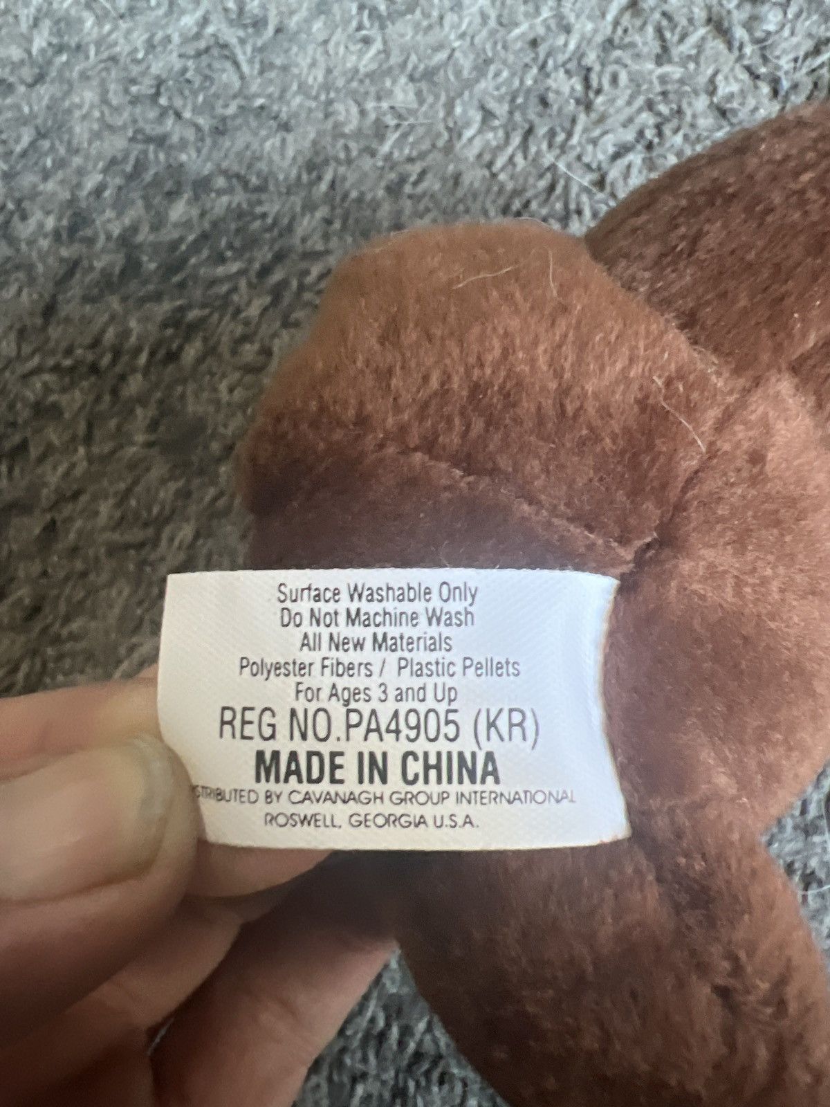 Coca Cola 1998 Coca-Cola Reindeer In Snowflake Scarf Bean Bag Plush Size ONE SIZE - 7 Thumbnail