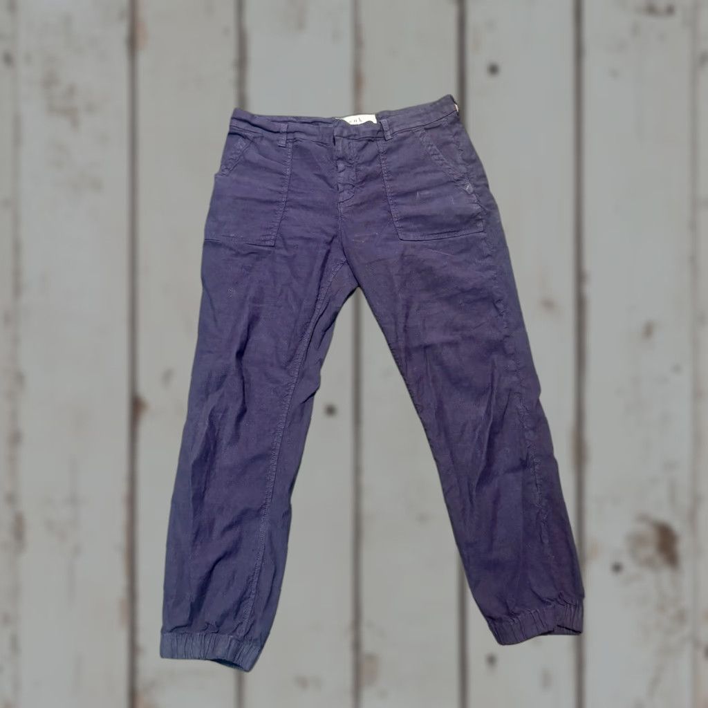 Frank & Eileen Frank & Eileen Size 10 Jameson Navy Linen Blend Jogger Pants Preppy Staple Size 34" / US 12 / IT 48 - 1 Thumbnail