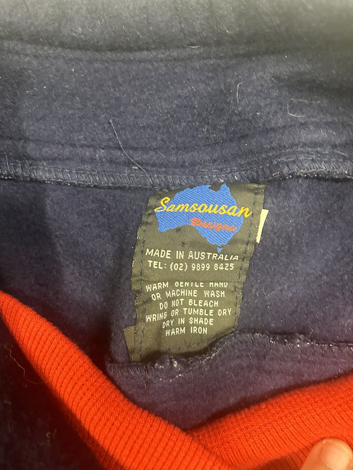 Vintage Crazy Vintage Essential Navy Australia Quarter Zip Fleece Size US L / EU 52-54 / 3 - 3 Thumbnail