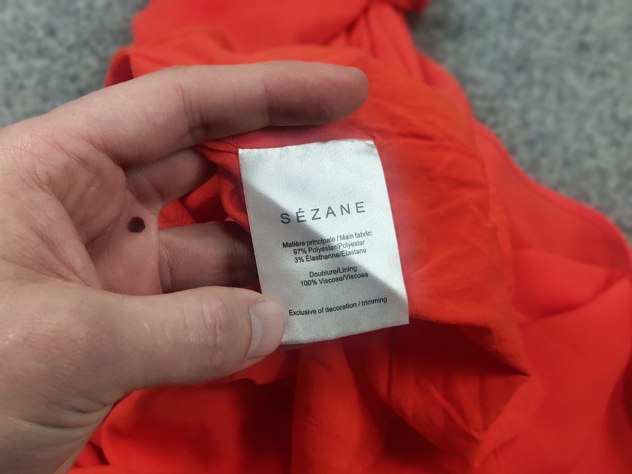 Sezane Sezane Midi dress Red with a cutout back short-sleeved Size M / US 6-8 / IT 42-44 - 13 Thumbnail
