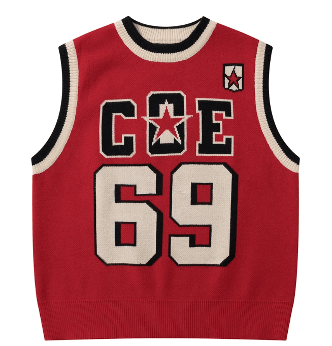 Japanese Brand × Vintage "COE-Red-M" Knitted Vest Size US M / EU 48-50 / 2 - 1 Thumbnail