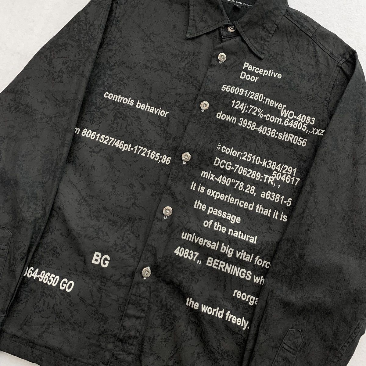 Japanese Brand 2000s Bernings Sho Digital Chaos Printed Shirt Jacket Size US M / EU 48-50 / 2 - 4 Thumbnail