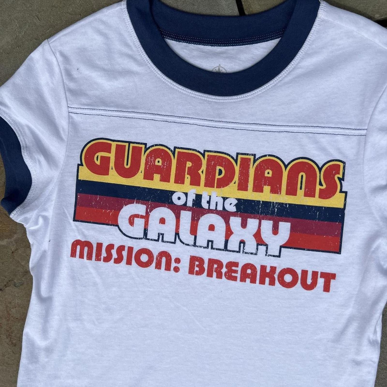 Disney Guardians of the Galaxy White Contrast Collar/Cuff T-shirt Size US XS / EU 42 / 0 - 2 Thumbnail