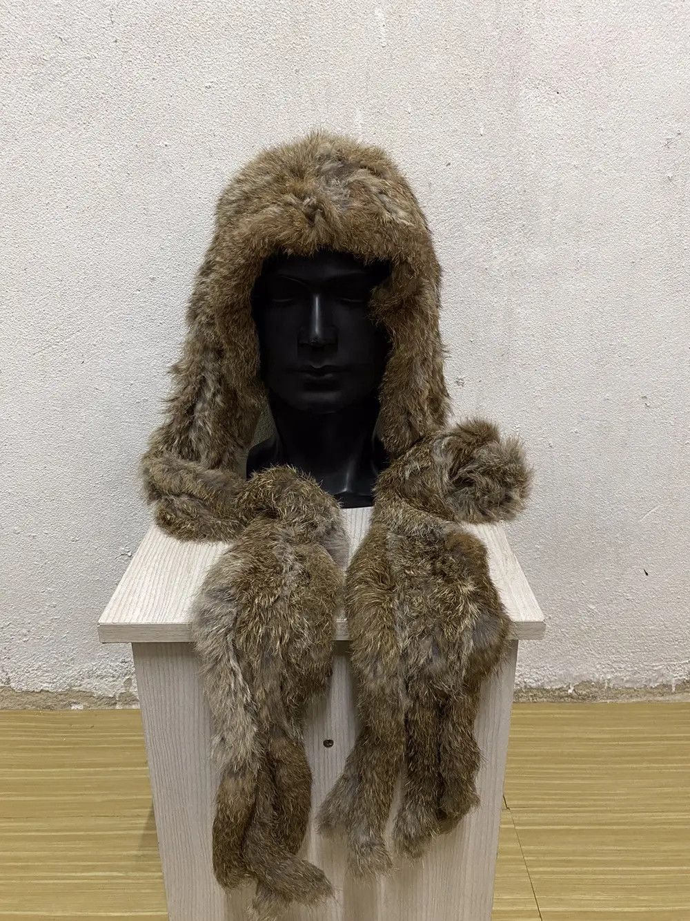 GOA Rare GOA Fur Fleece Japanese Brand Earflap Beanie Hat Size ONE SIZE - 2 Thumbnail