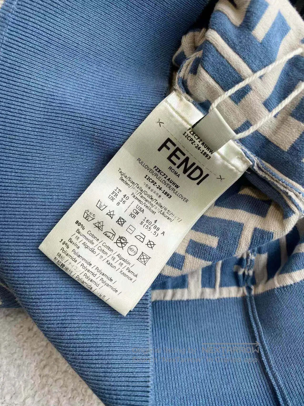Fendi Fendi FF Monogram Crew Neck Knit Top| Size XS / US 0-2 / IT 36-38 - 5 Thumbnail