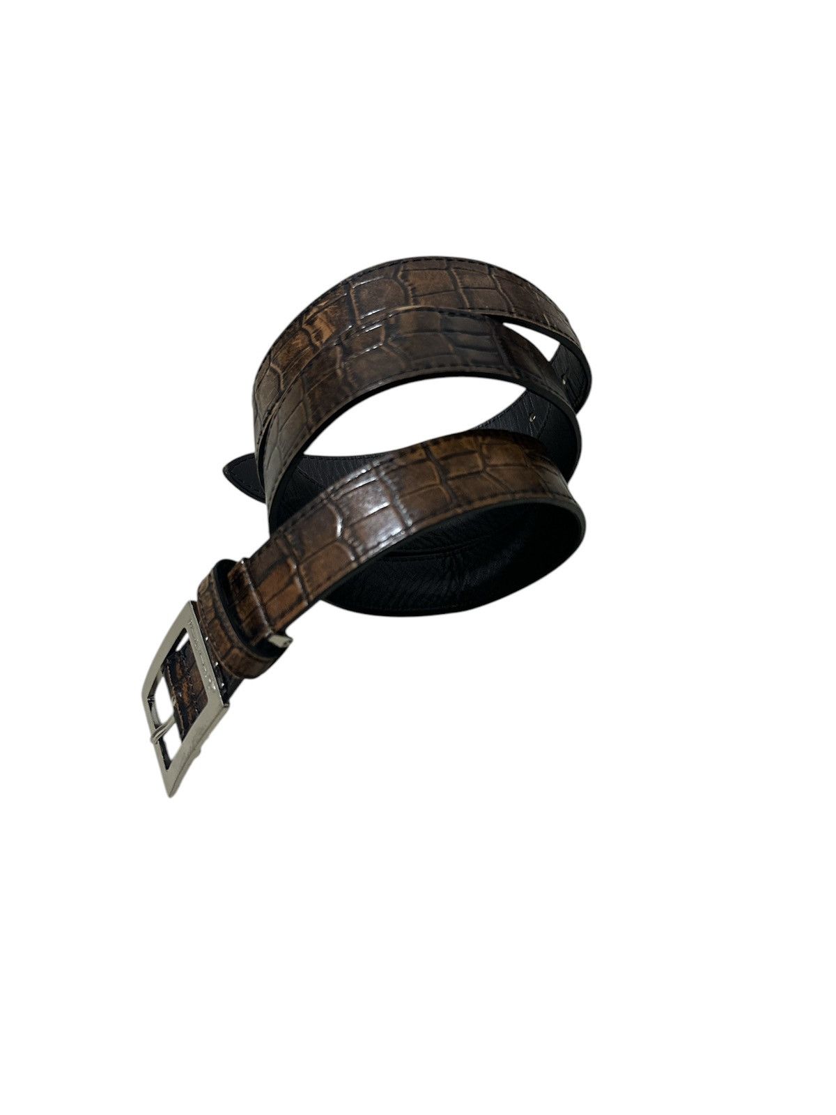 Vivienne Westwood Buckle Crocodile Leather Belt Design
