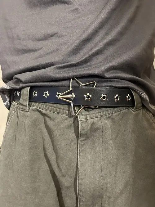 Japanese Brand C2 - Star Buckle Grommet Belt Size ONE SIZE - 5 Thumbnail