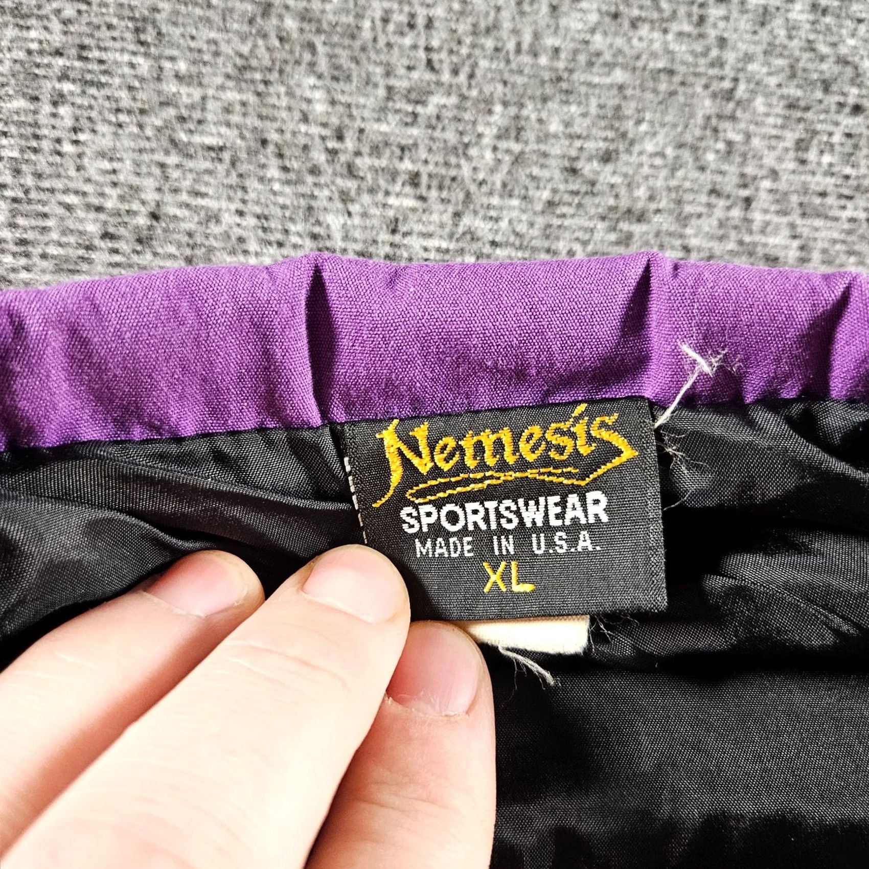 Vintage VINTAGE Nemesis Cruisin USA Car Jacket Embroidered Black 90s Bomber Jacket XL Men Size US XL / EU 56 / 4 - 6 Thumbnail