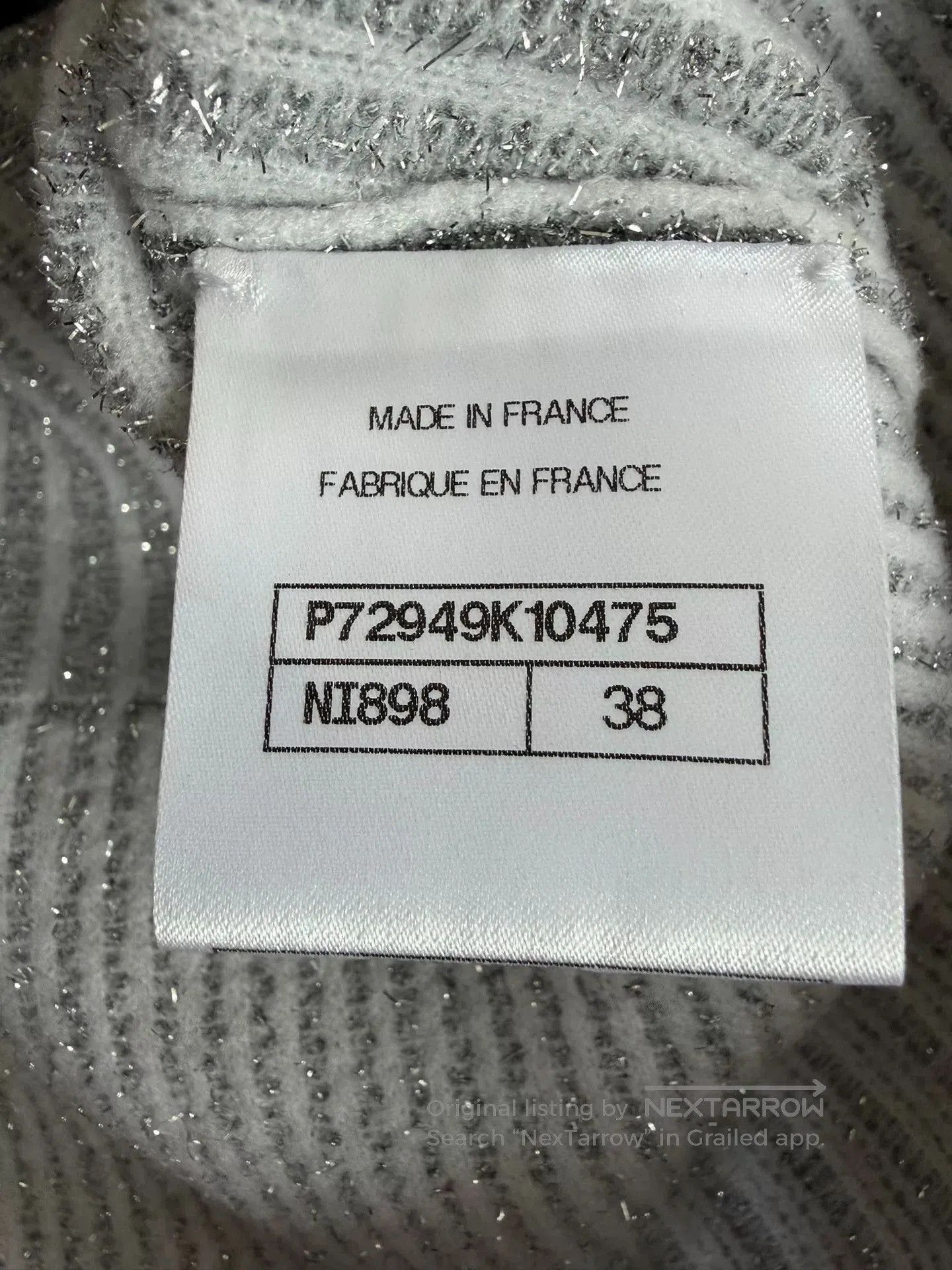 Chanel Chanel 22A Silver Knit Cardigan Coat. Size US S / EU 44-46 / 1 - 5 Thumbnail