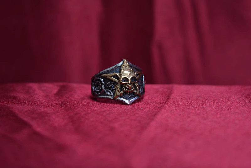 Jewelry Skull New Trend Jewelry Rings Open Chrome Ring (Size 7-13) Size ONE SIZE - 3 Thumbnail