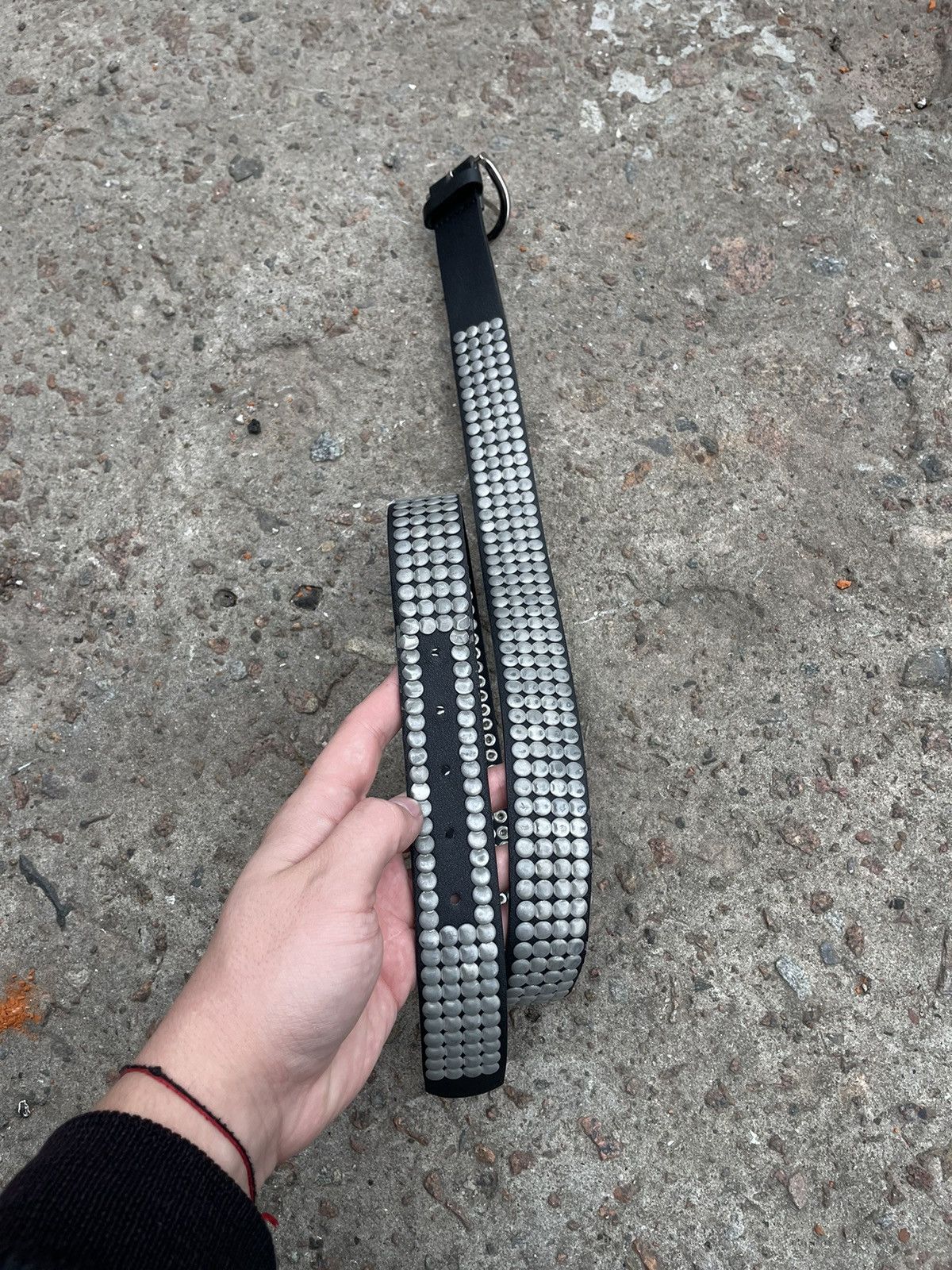 Japanese Brand × Vintage Crazy Y2K Studded Gothic Rock Metal Punk Belt Size ONE SIZE - 6 Thumbnail