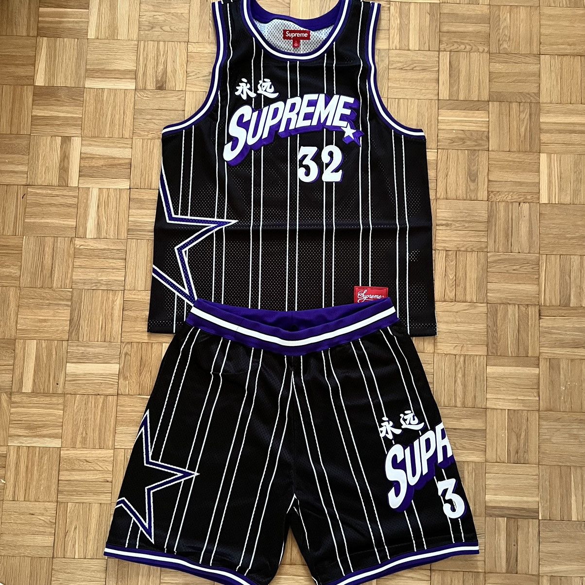 Supreme Supreme Basketball Star set jersey and shorts L | Grailed