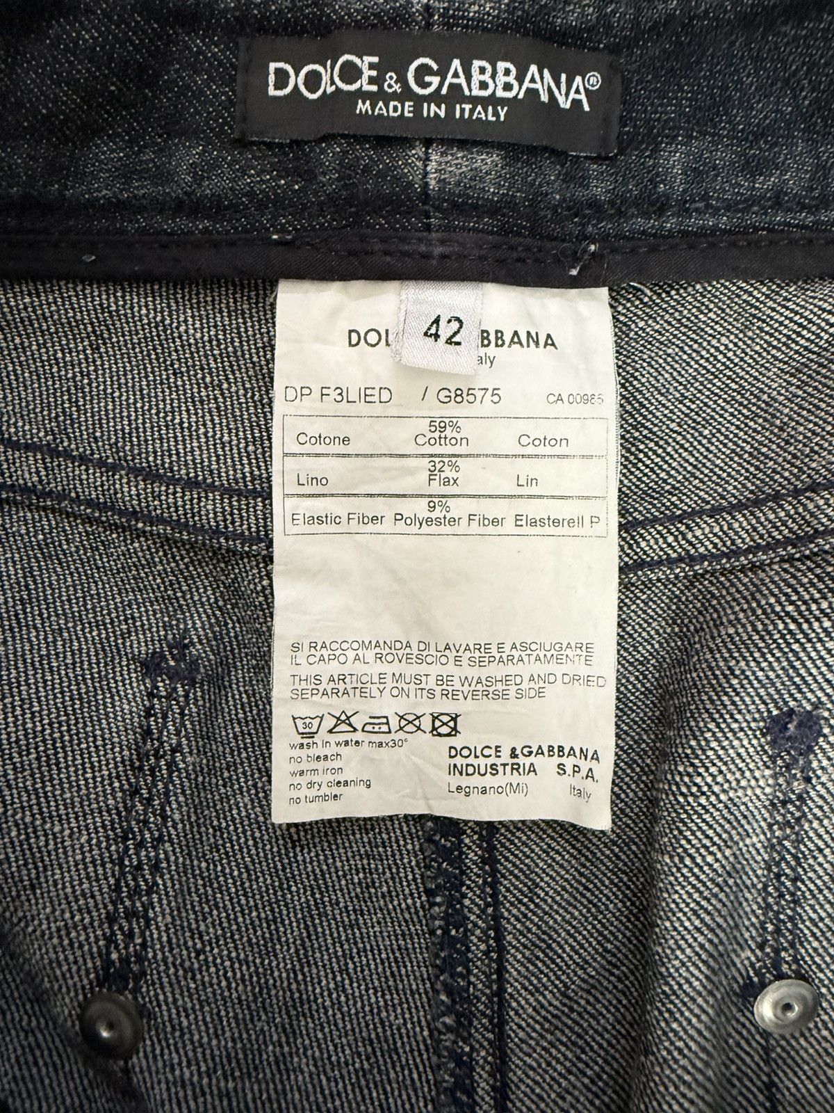 Dolce & Gabbana Dolce & Gabbana Flared Nice Design Denim Jeans Size US 30 / EU 46 - 24 Thumbnail