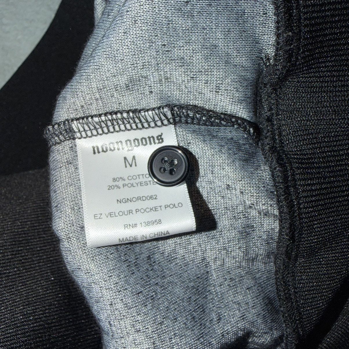 Noon Goons Noon Goons Velour Long Sleeve Polo Shirt Black Size US M / EU 48-50 / 2 - 7 Thumbnail