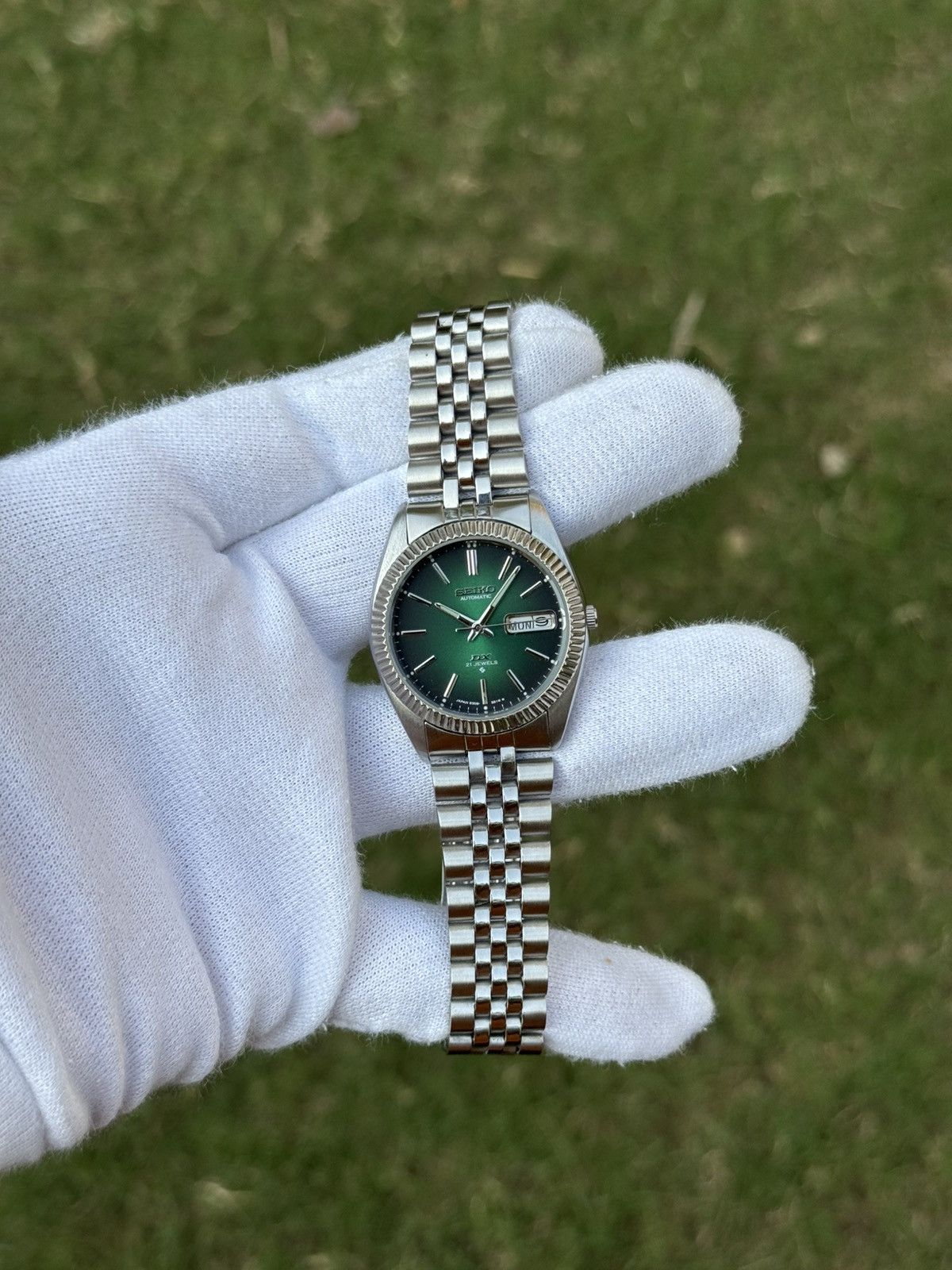 Seiko Seiko 5 DX Fluted Bezel Automatic 6309 Japanese mens Watch Size 36 - 12 Thumbnail