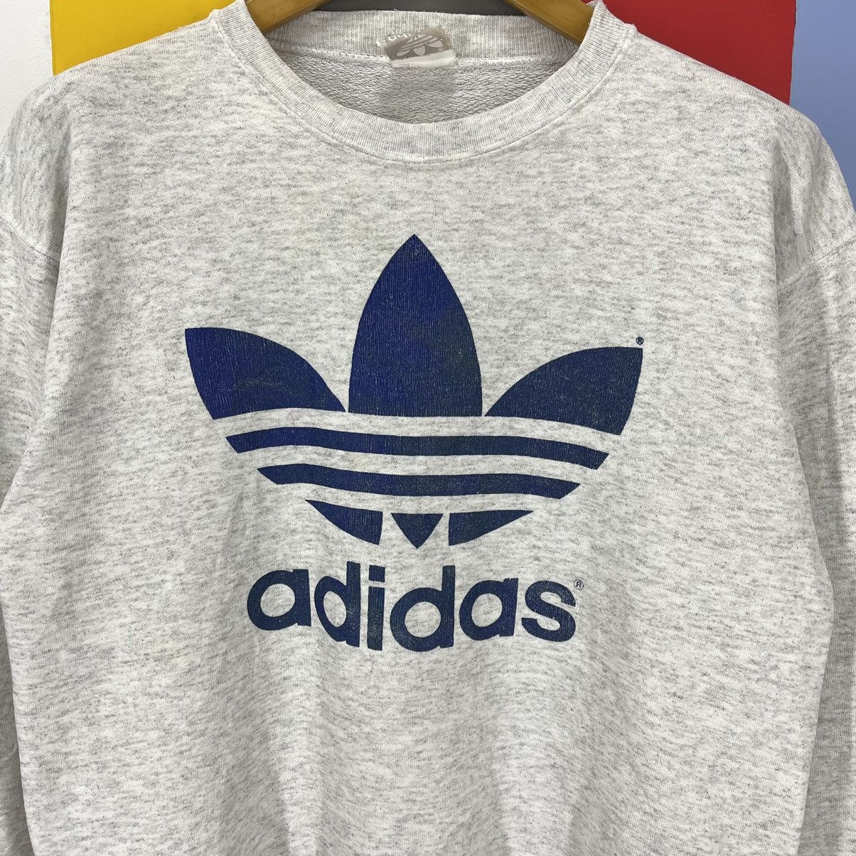 Adidas 90s Vintage ADIDAS TRIFOIL Crew Neck Sweatshirt #1405/AW Size US M / EU 48-50 / 2 - 2 Thumbnail