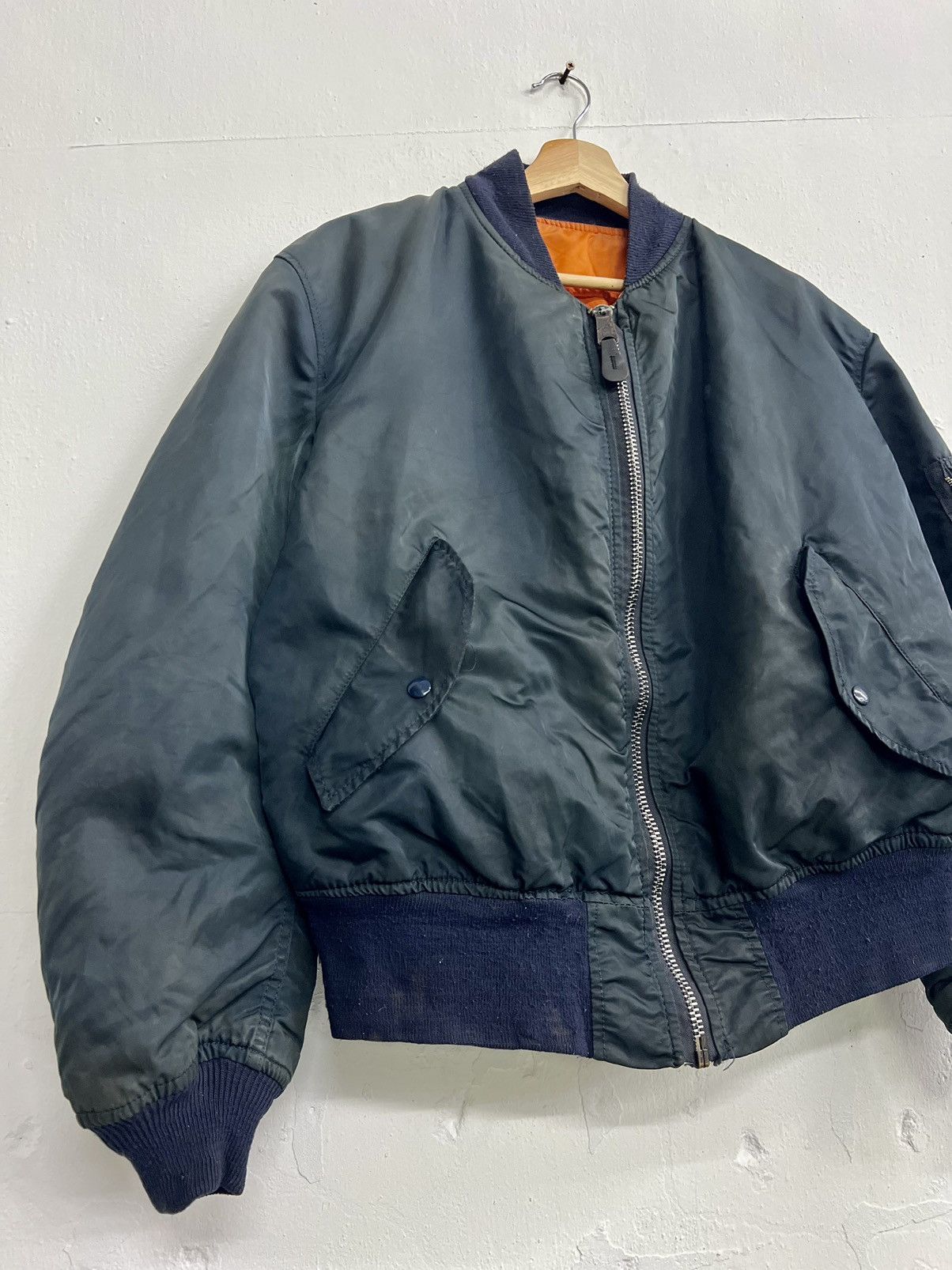 Alpha Industries × Vintage VINTAGE ALPHA INDUSTRIES MA-1 REVERSIBLE BOMBER JACKET Size US L / EU 52-54 / 3 - 3 Thumbnail