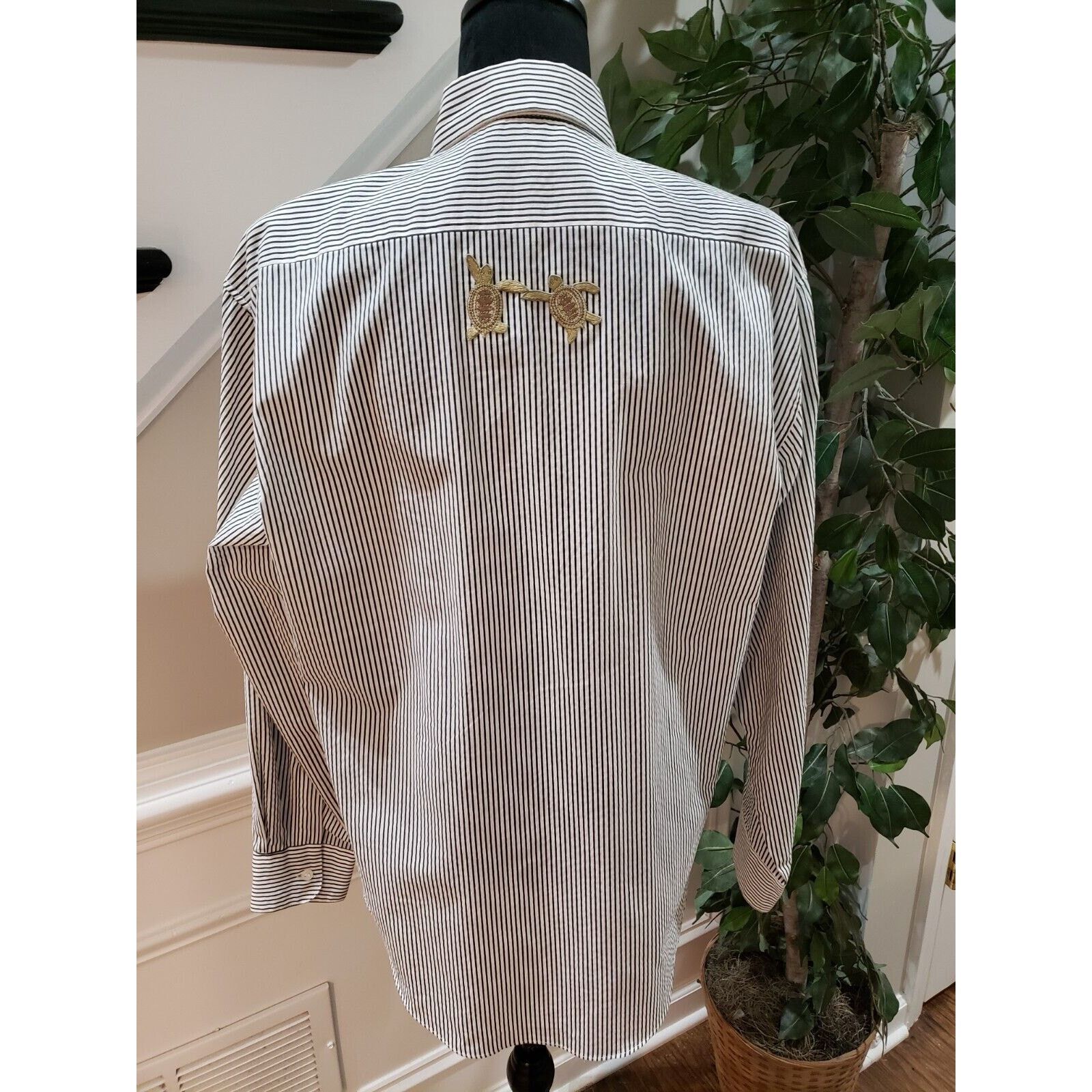 Other Vintage Striped Polyester Long Sleeve Button Down Shirt M Size M / US 6-8 / IT 42-44 - 7 Thumbnail