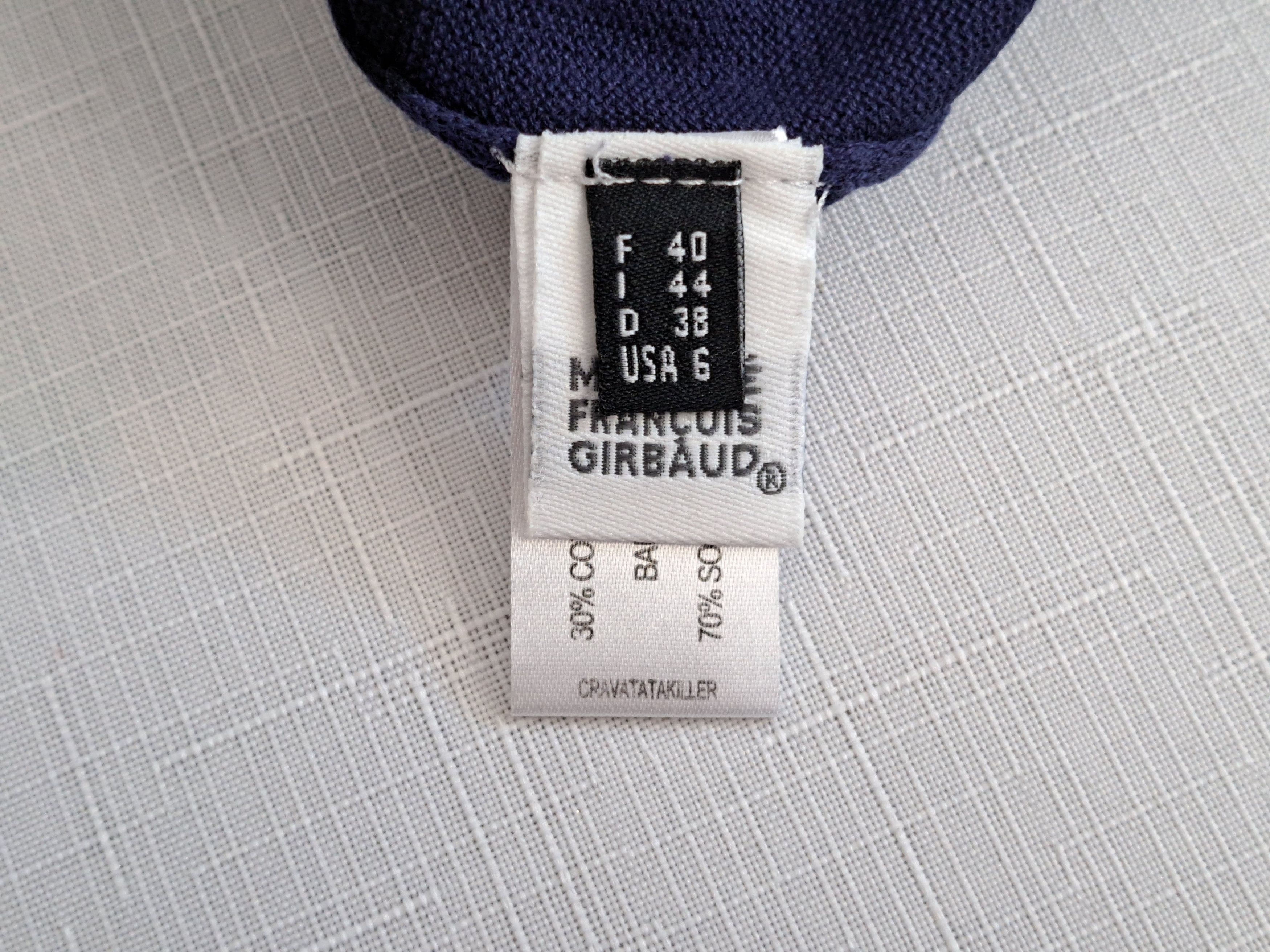 Marithe + Francois Girbaud × Vintage Vtg Marithe Francois Girbaud silk/cotton t-shirt. Size XS / US 0-2 / IT 36-38 - 7 Thumbnail