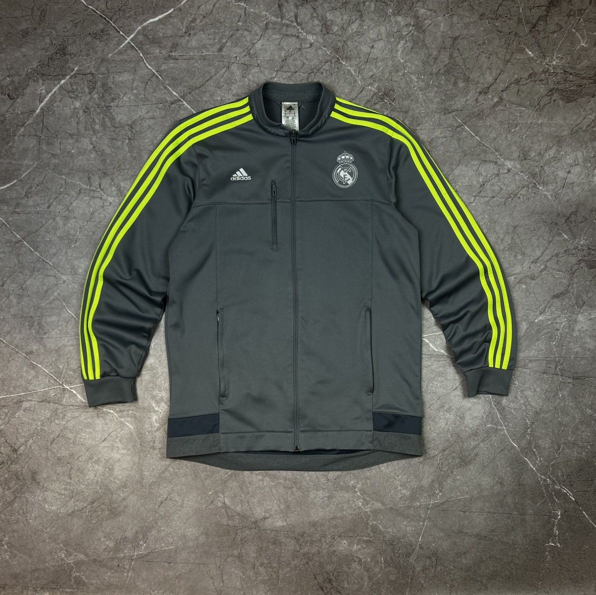 Adidas Adidas Real Madrid gray zip up soccer football track jacket Size US L / EU 52-54 / 3 - 1 Thumbnail