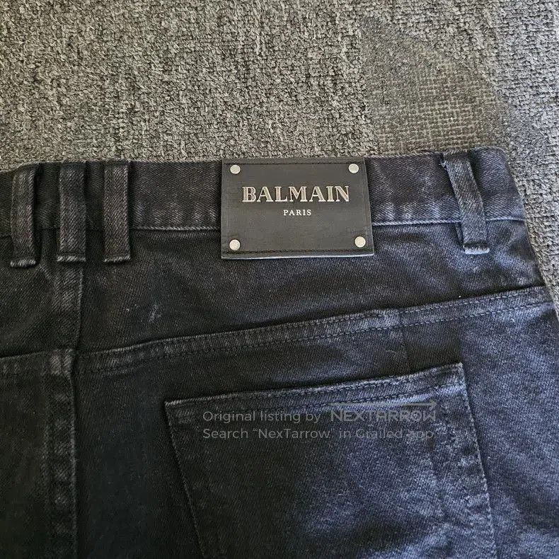 Balmain Balmain Distressed Black Denim Jeans. Size US 36 / EU 52 - 5 Thumbnail