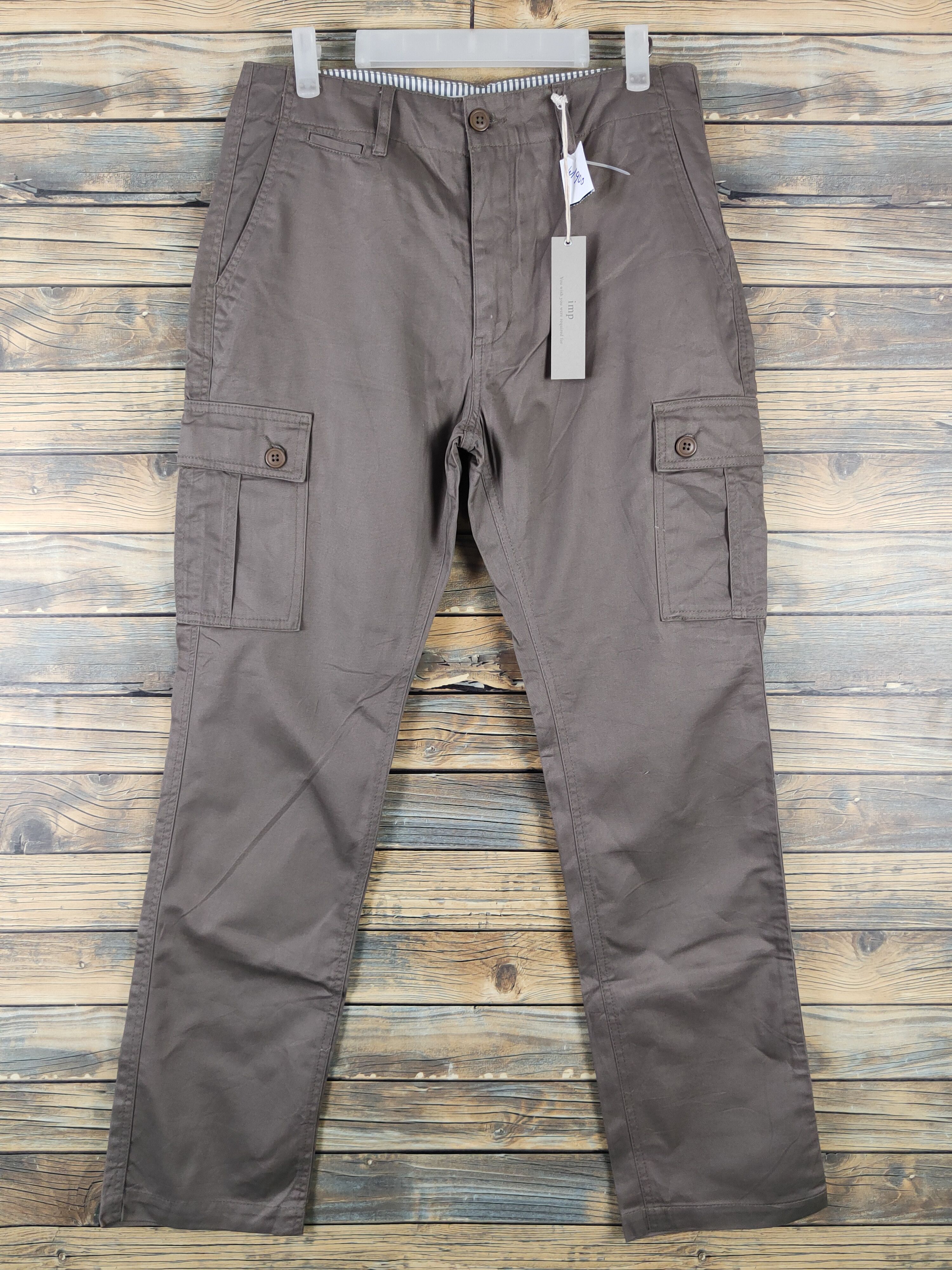 Japanese Brand Imp Khaki Multipocket Tactical Cargo Pants #W1900 Size US 31 - 1 Thumbnail