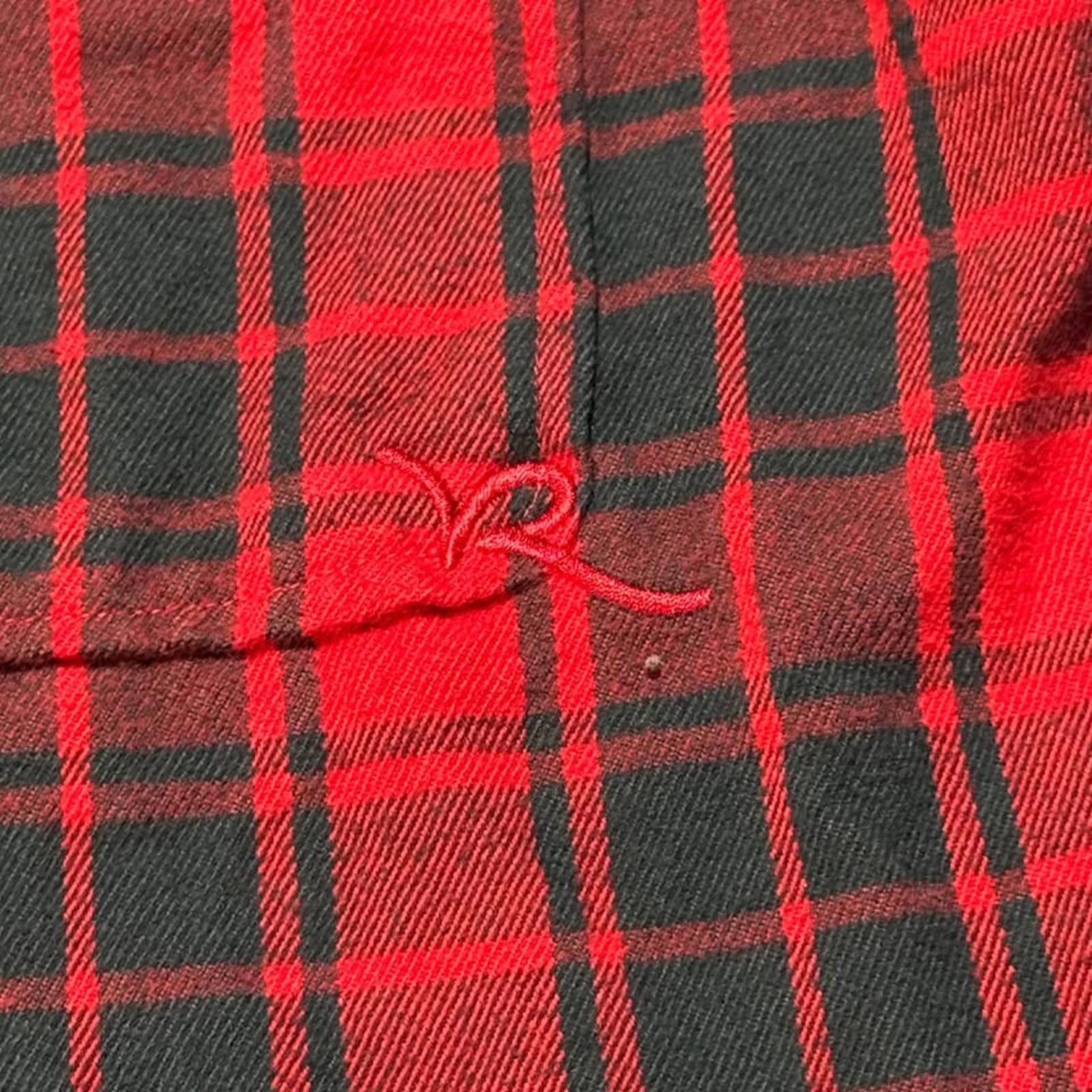 Rocawear Roca wear Men's XL Black/Red Buffalo Plaid Button Shirt Size US XL / EU 56 / 4 - 3 Thumbnail