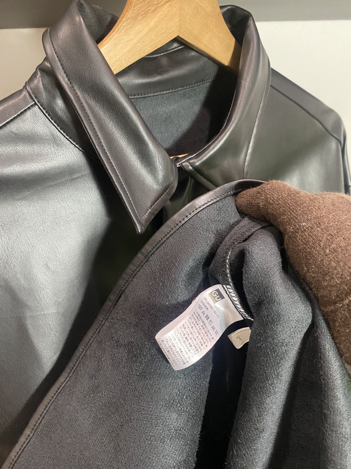 GU Vtg GU Leather Flannel Size US XL / EU 56 / 4 - 2 Thumbnail