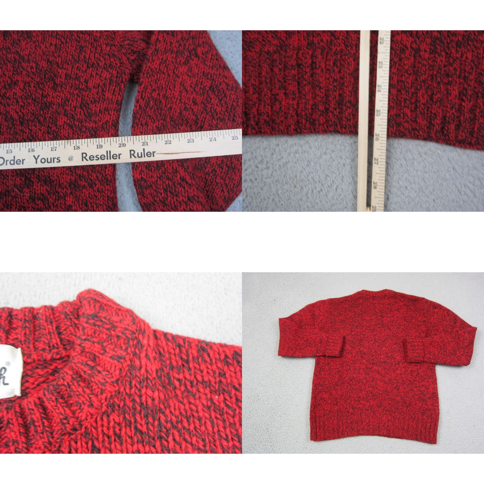 Vintage VINTAGE Woolrich Sweater Womens L Red Knit Pullover 90s Wool Blend Raglan Sleeve Crew Neck Large Ladies Womens Size L / US 10 / IT 46 - 8 Thumbnail