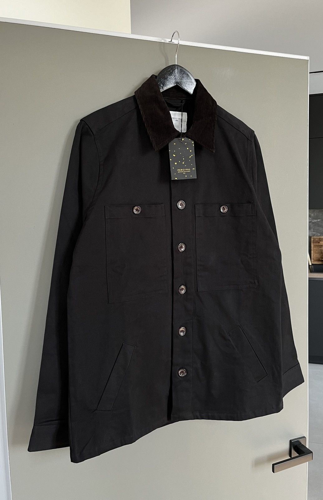 Percival Percival Twill Black Work Chore Jacket Size US M / EU 48-50 / 2 - 6 Thumbnail