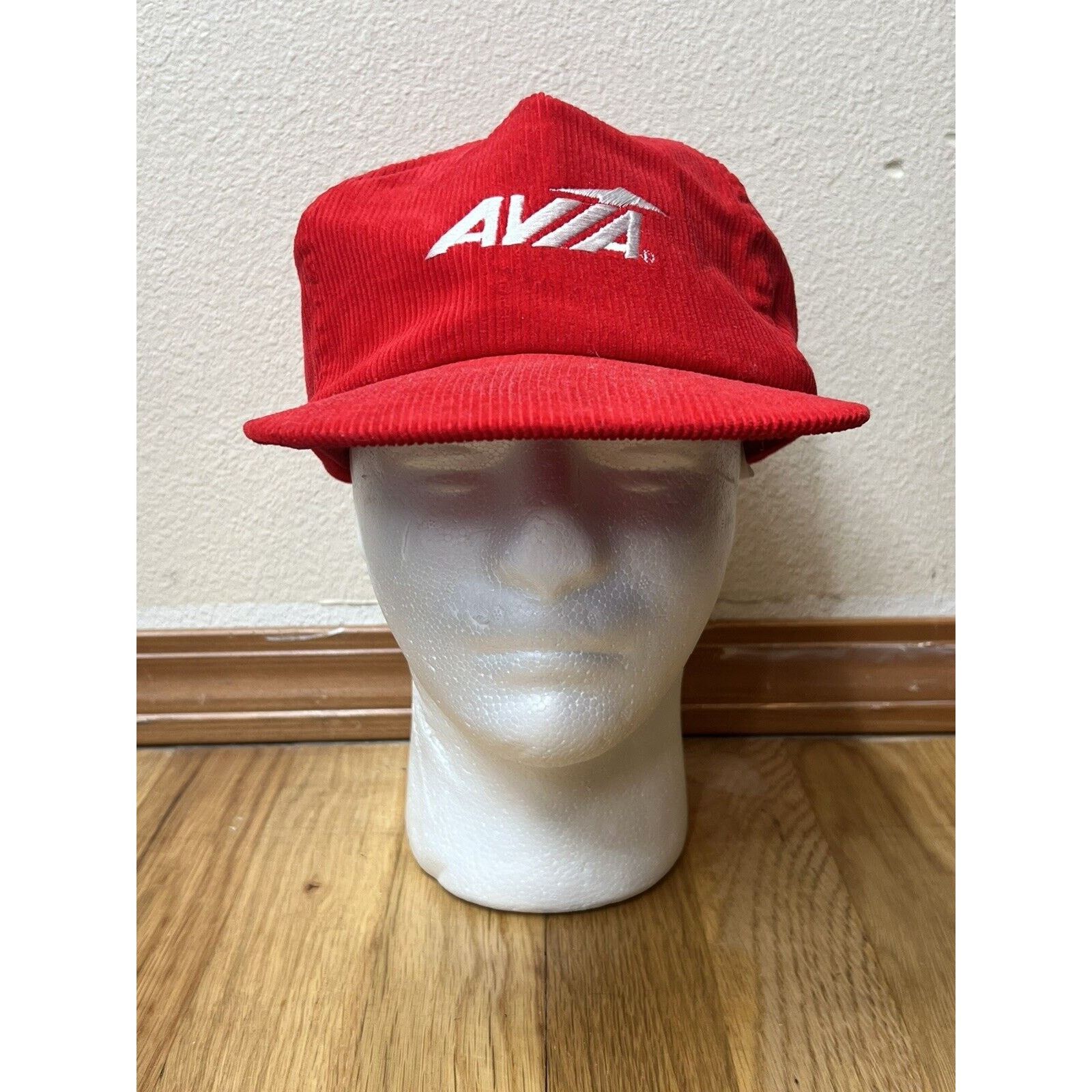 Avia Avia Corduroy Vintage Red Adjustable Snapback Hat Cap Size ONE SIZE - 1 Thumbnail