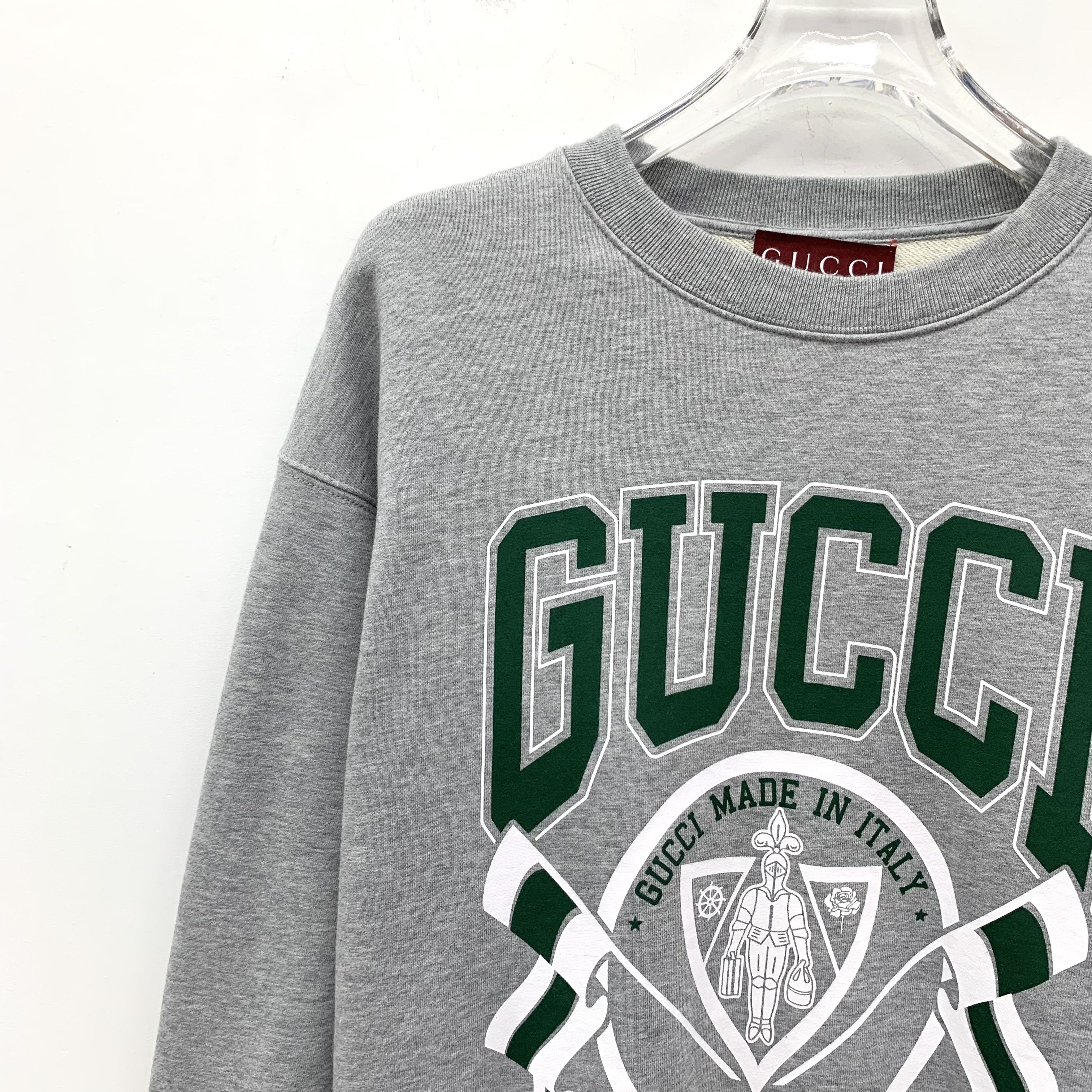 Gucci Gucci Logo Sweatshirt Gray (XS) Size US XS / EU 42 / 0 - 3 Thumbnail