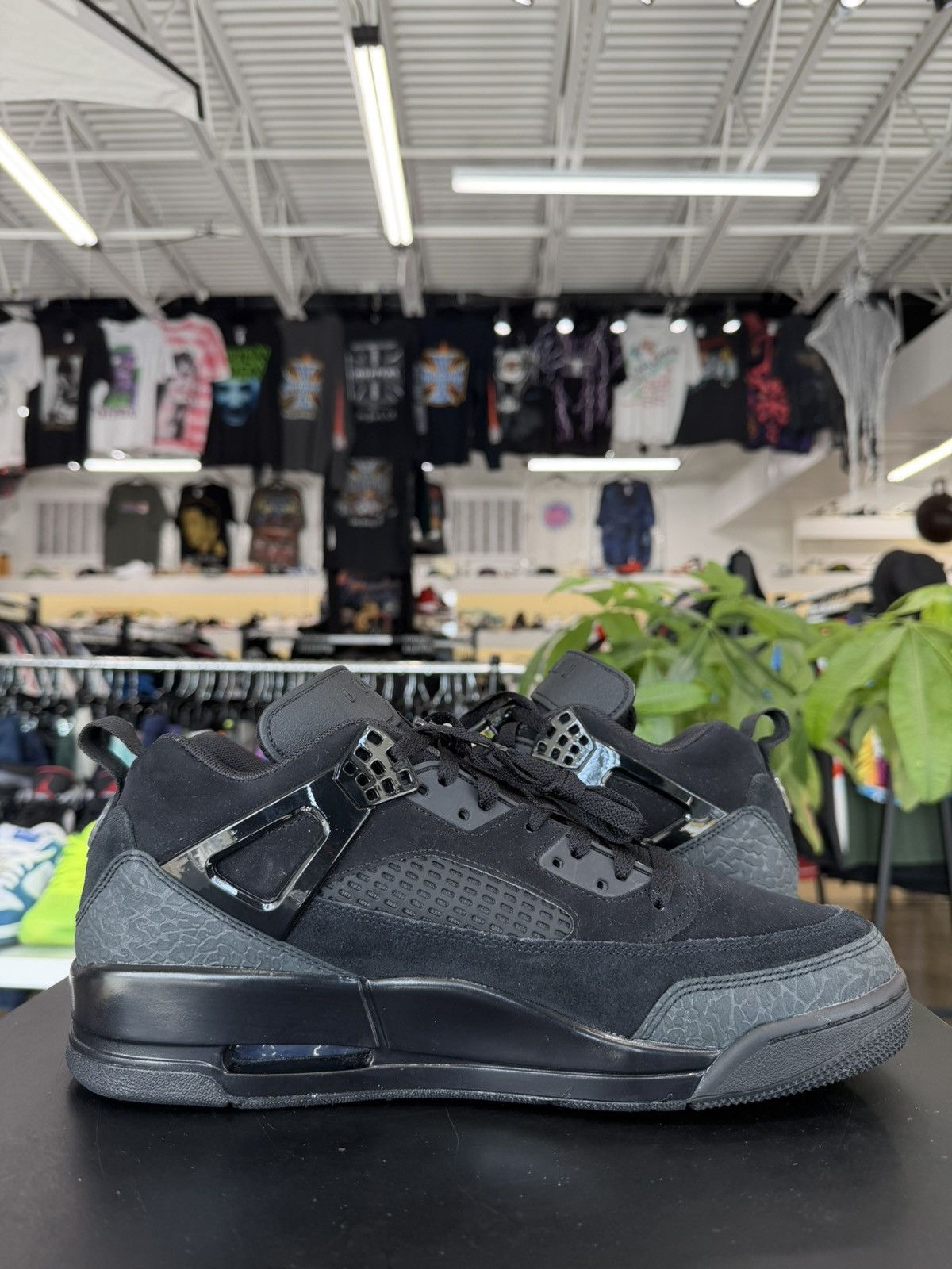 Jordan Brand Jordan Spizike Low Black Cat Size 12 (2024) Size US 12 / EU 45 - 3 Thumbnail