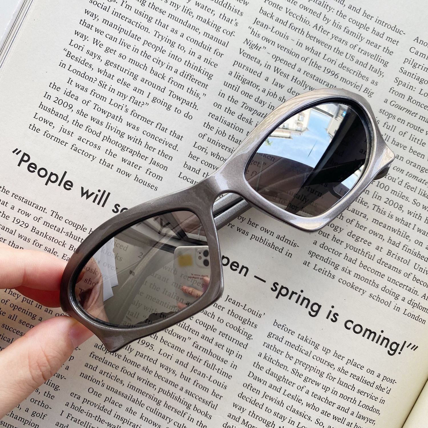 Electric Visual Retro Street ins style custom avant-garde sunglasses Size ONE SIZE - 6 Thumbnail