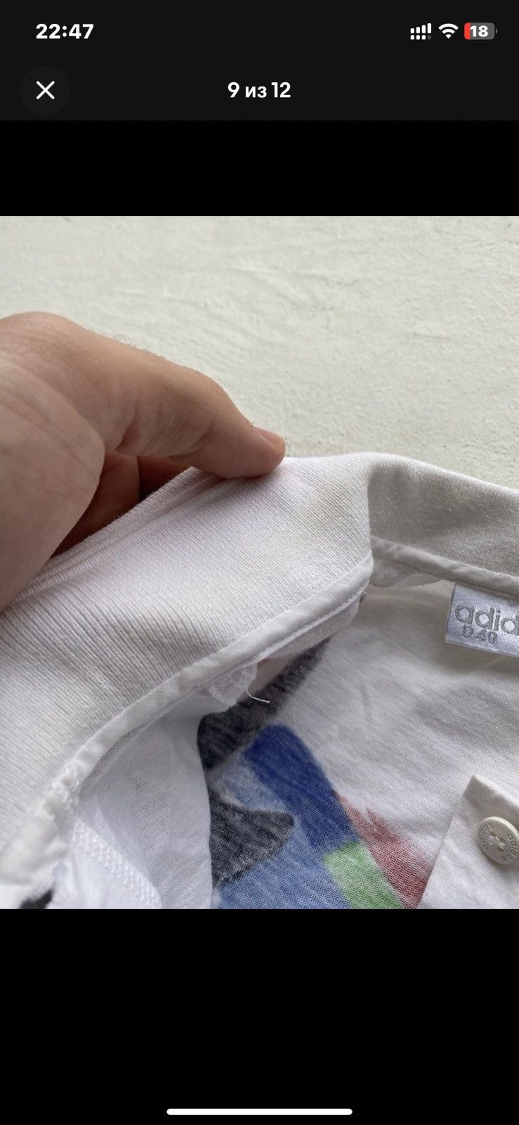 Adidas 🔥80s Adidas Abstract Golf White Polos rare m mens Size US M / EU 48-50 / 2 - 9 Thumbnail