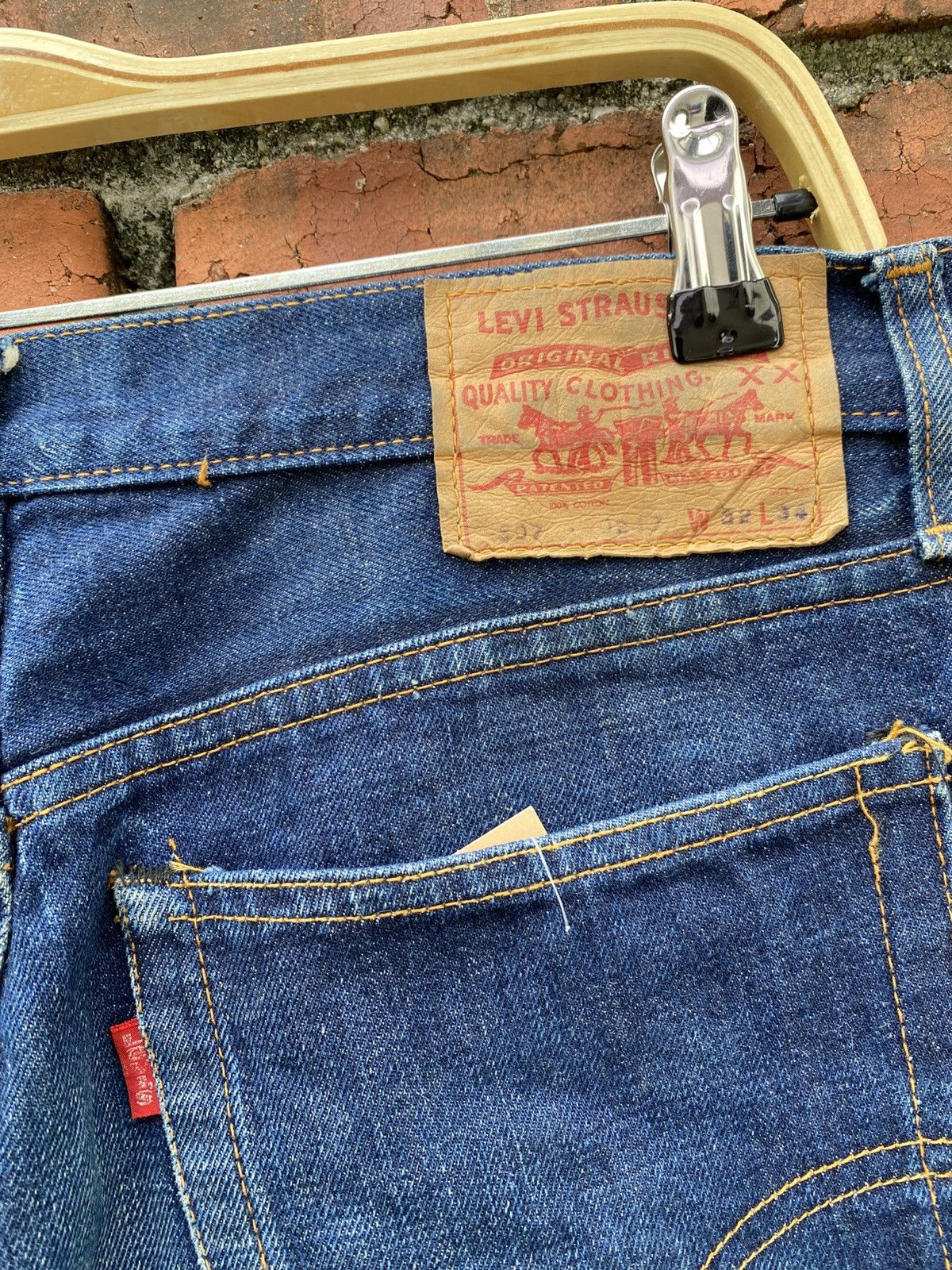 Levi's Vintage Clothing W32x29.5 Vintage kevi's 507 flare bellbottom bootcut denime Size US 32 / EU 48 - 6 Thumbnail