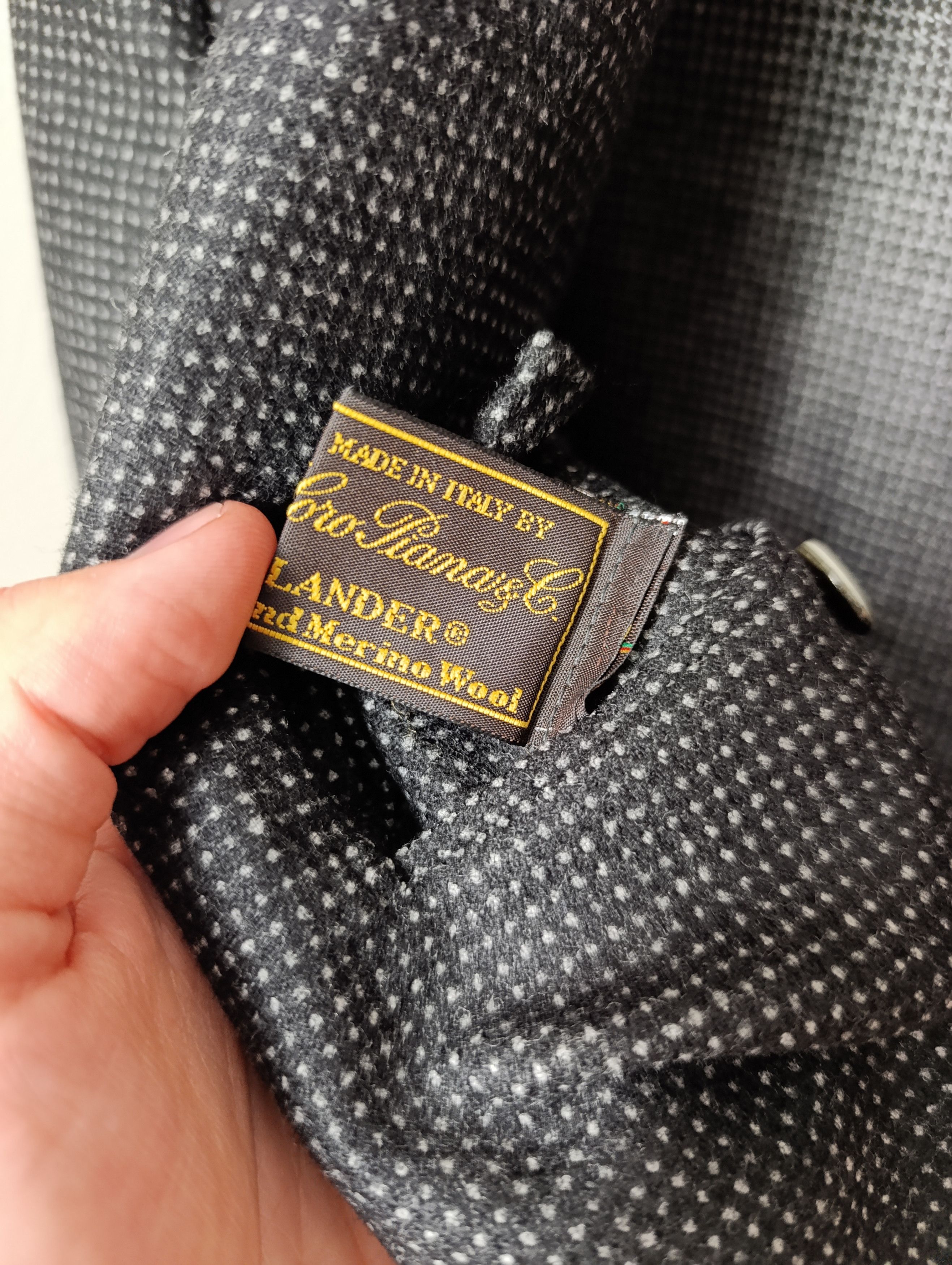 Loro Piana WOOL MENS BLAZER MADE OF LORO PIANA ZELANDER MATERIAL Size 54R - 20 Thumbnail