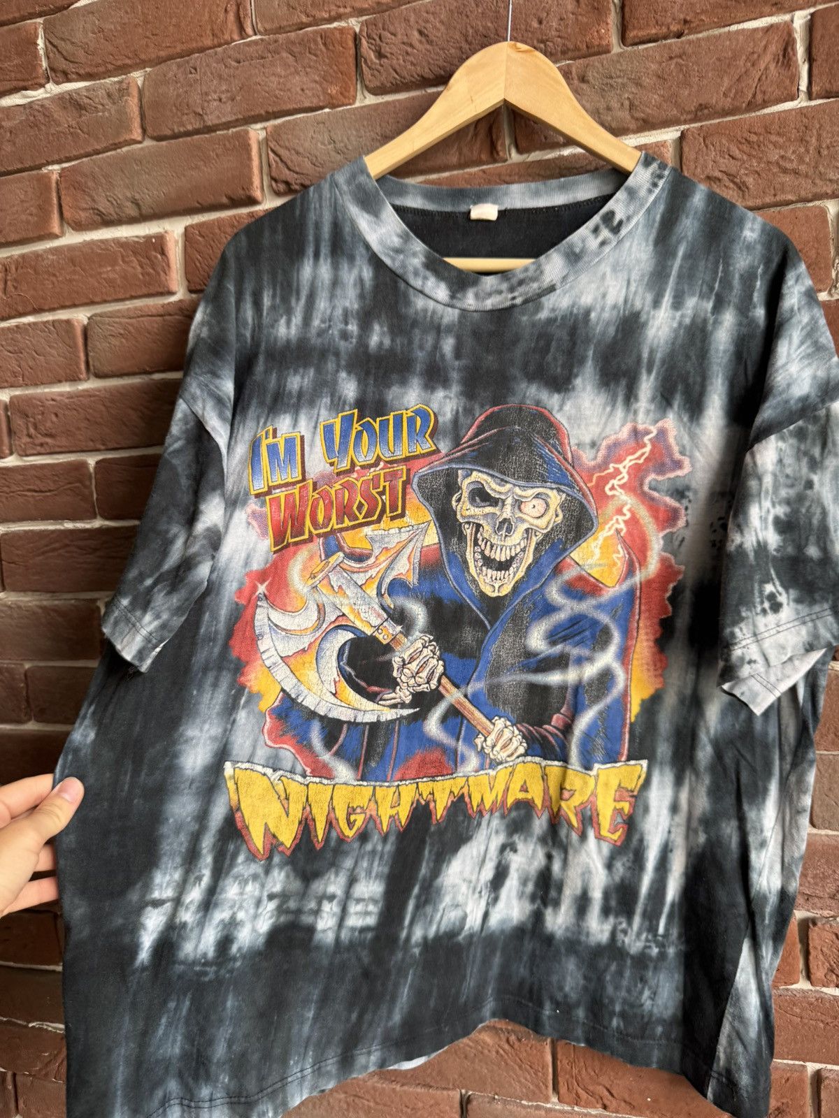 Vintage Vintage 90s I’m Your Worst Nightmare Art Band Tee Toe Dye L Size US L / EU 52-54 / 3 - 2 Thumbnail