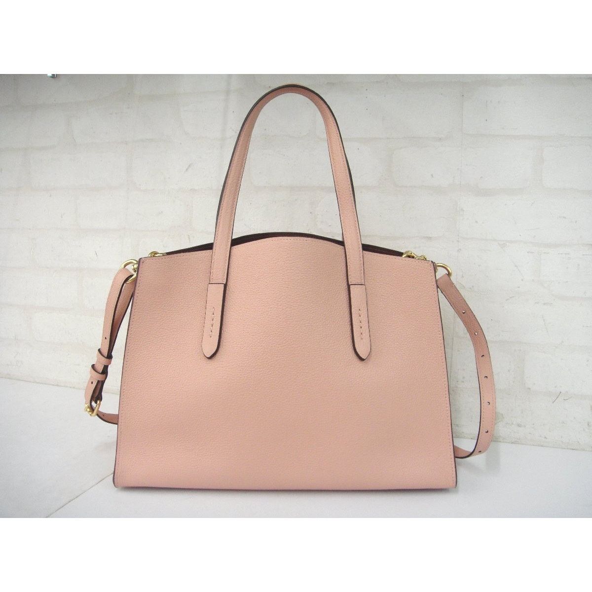 Coach Coach Charlie Carryall Pink Leather Tea Rose and Rivets Size ONE SIZE - 4 Thumbnail
